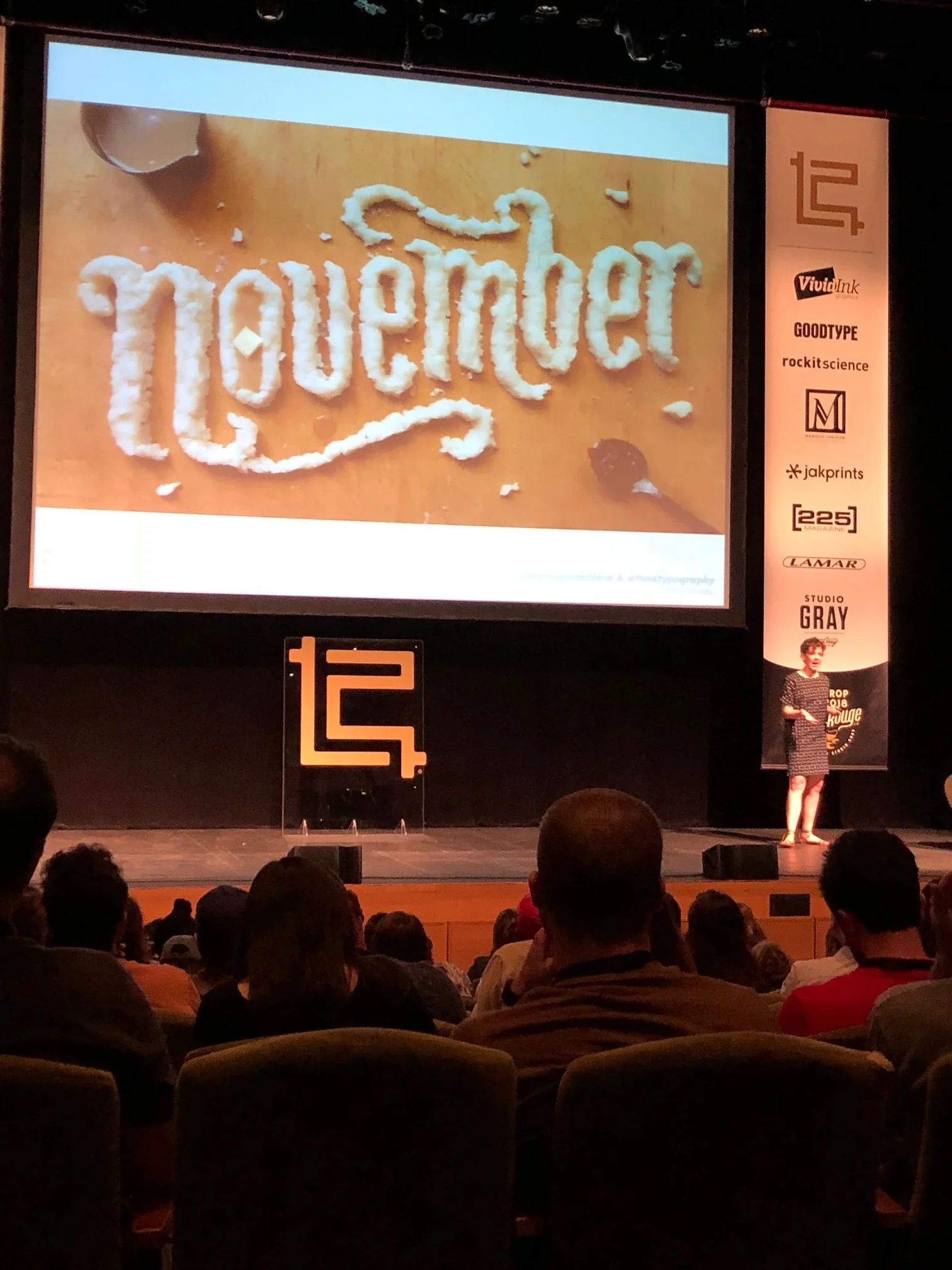 FOOD TYPOGRAPHER, DANIELLE EVANS AT CROP CONFERENCE 2018