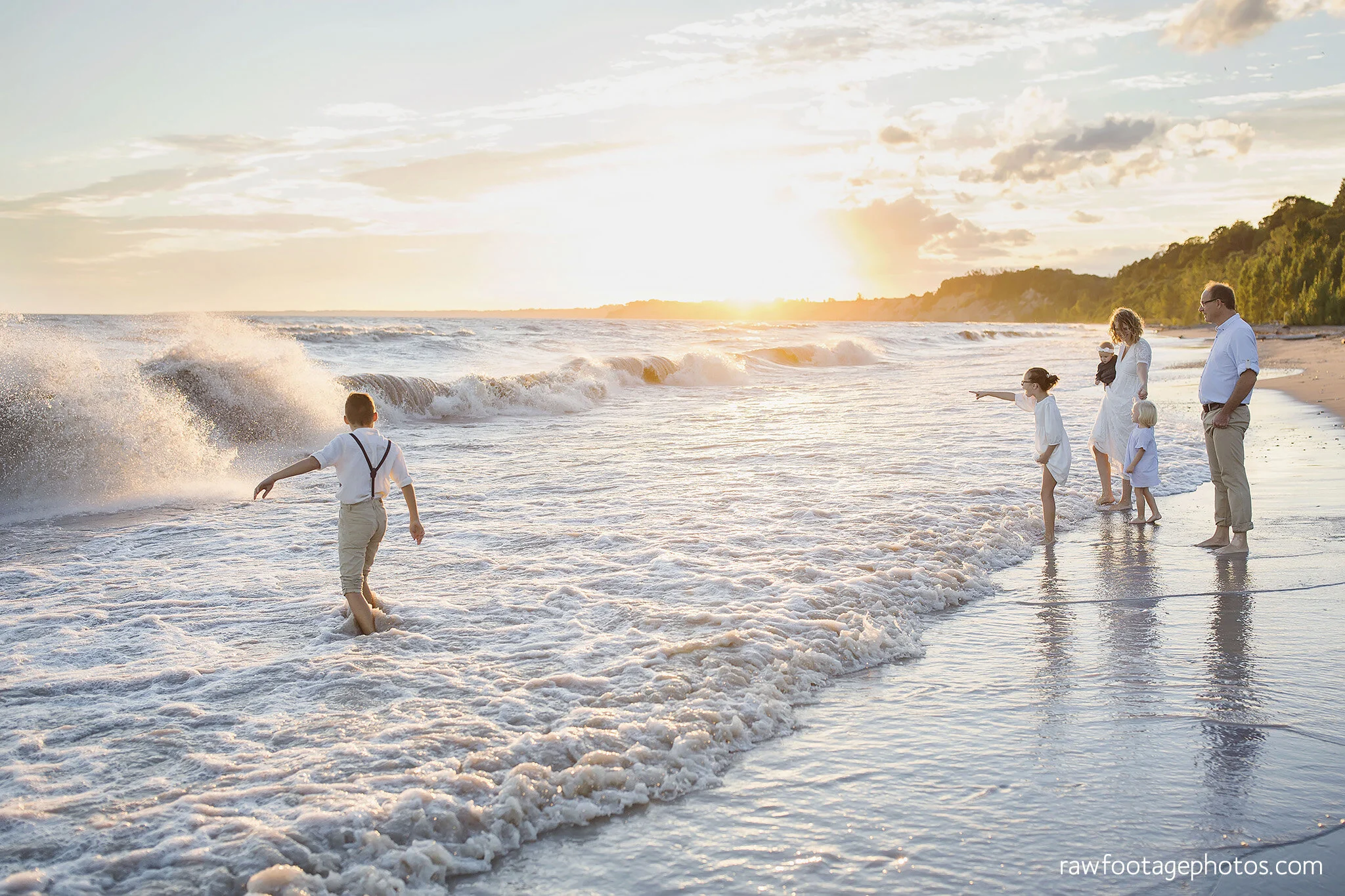London Ontario Family Photographer | Sunset Port Stanley Beach Family Session