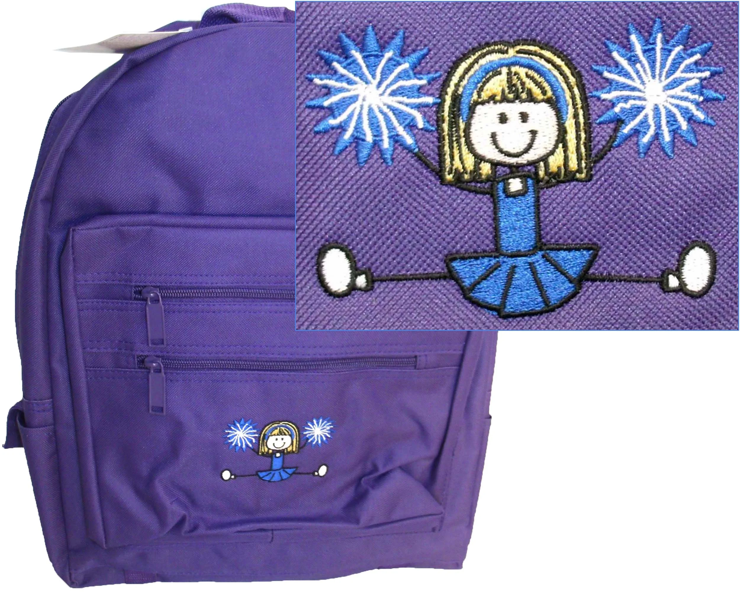 Cheerleader Stick Figure Purple Backpack.jpg
