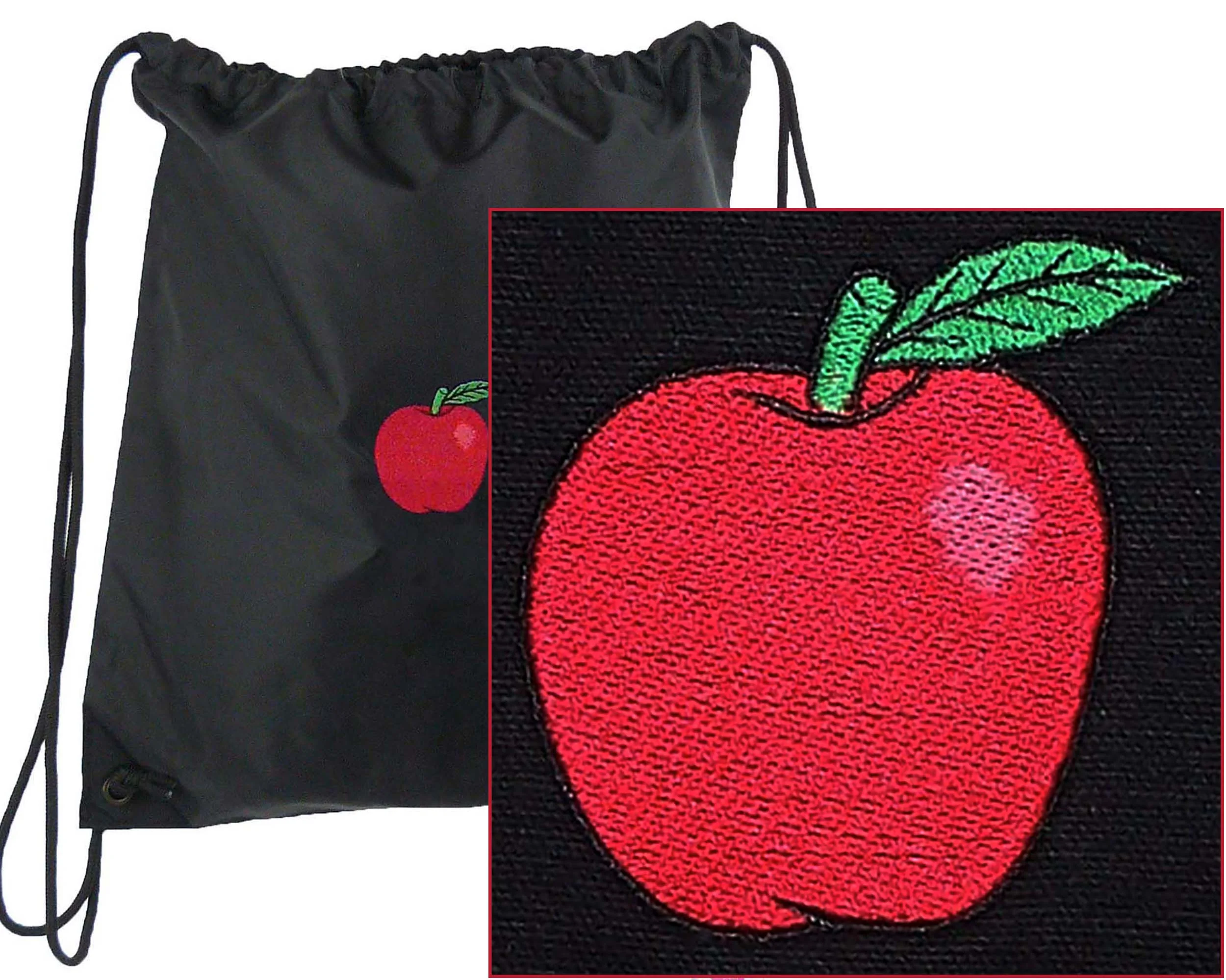 Apple Black Cinch Bag Open.jpg