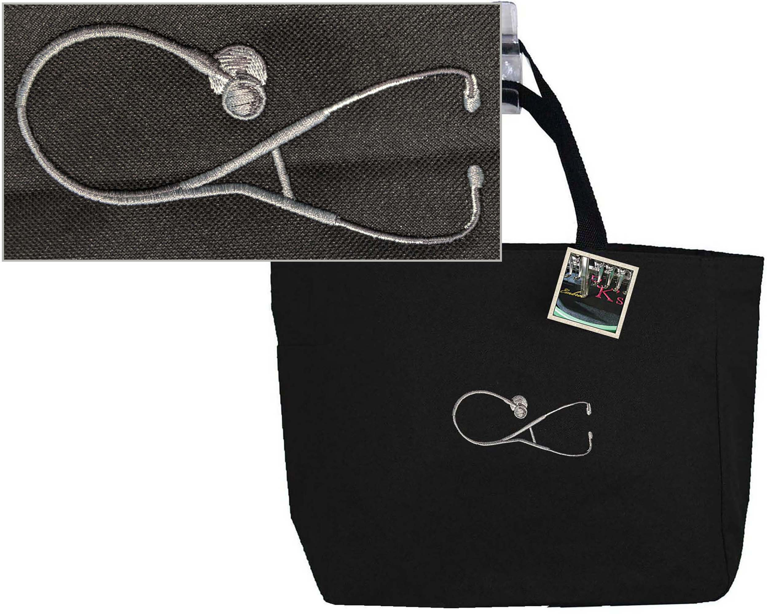 Monogrammed Stethoscope Tote Bag