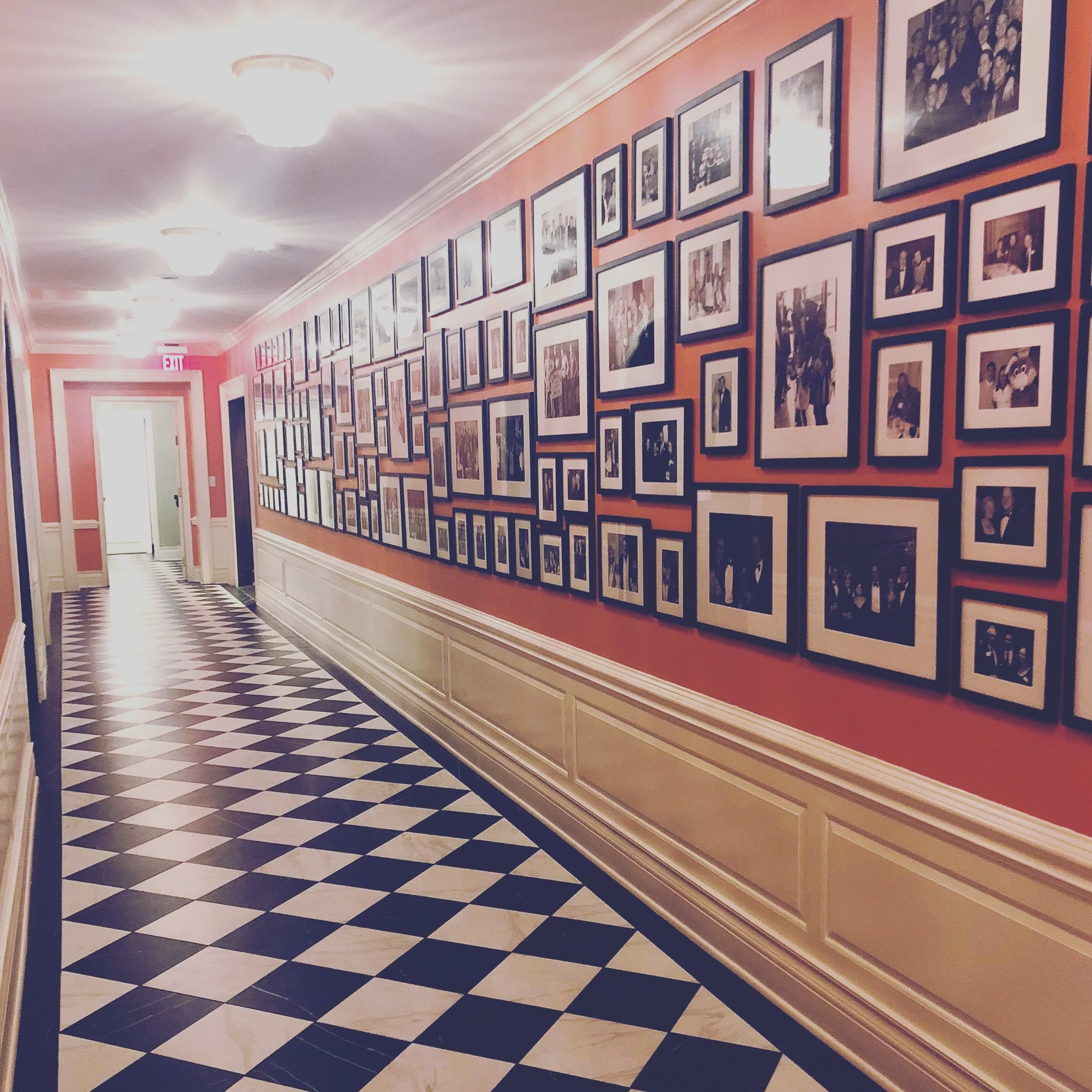 Gallery Wall Madison Club Hallway