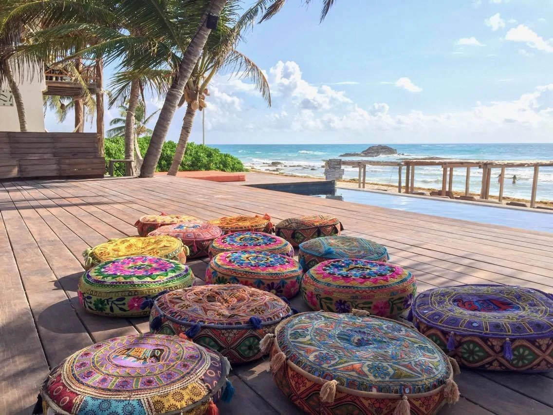 beachfront hotel in Tulum Mexico