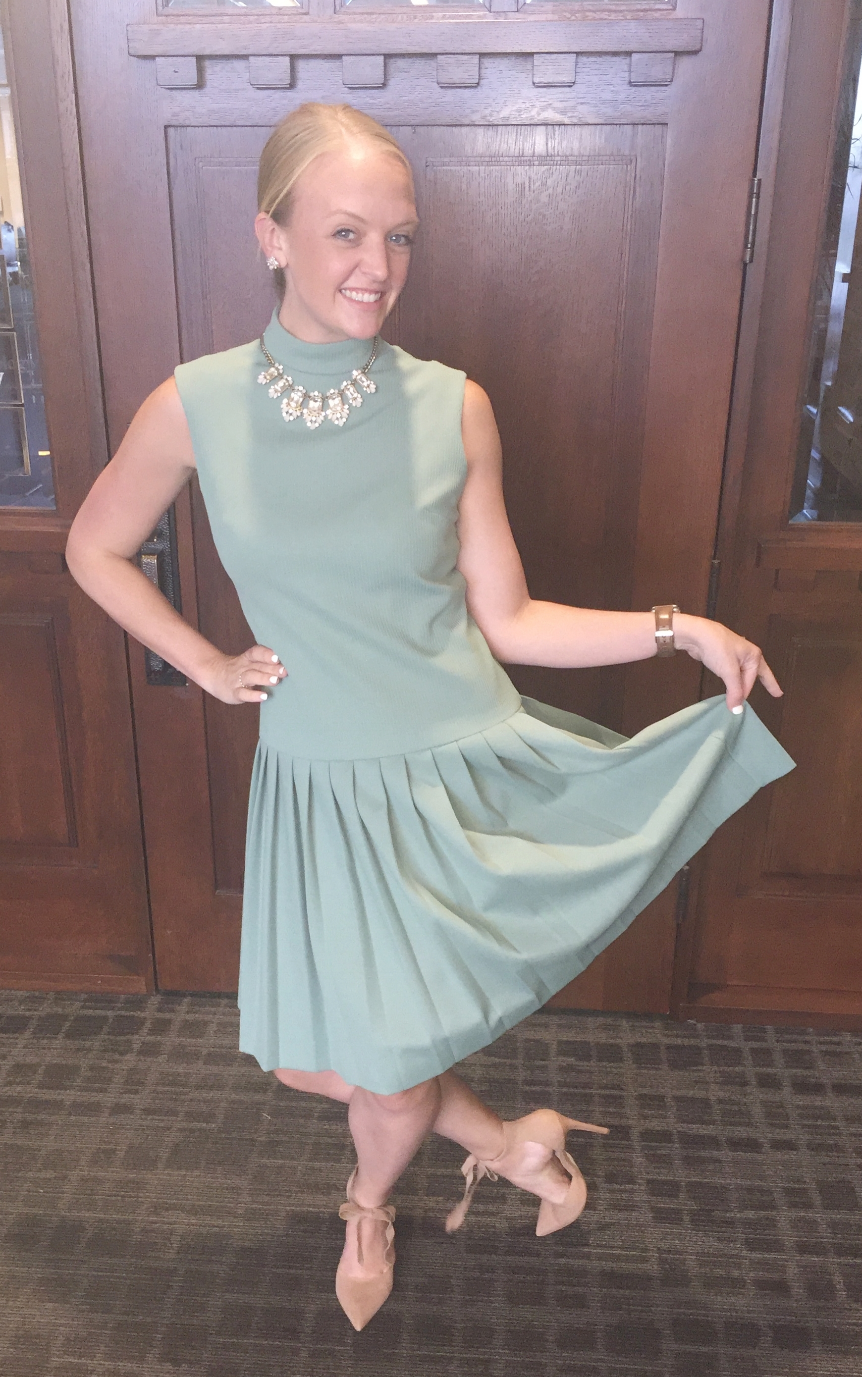 Thrifty Thursday: Vintage Mint Dress