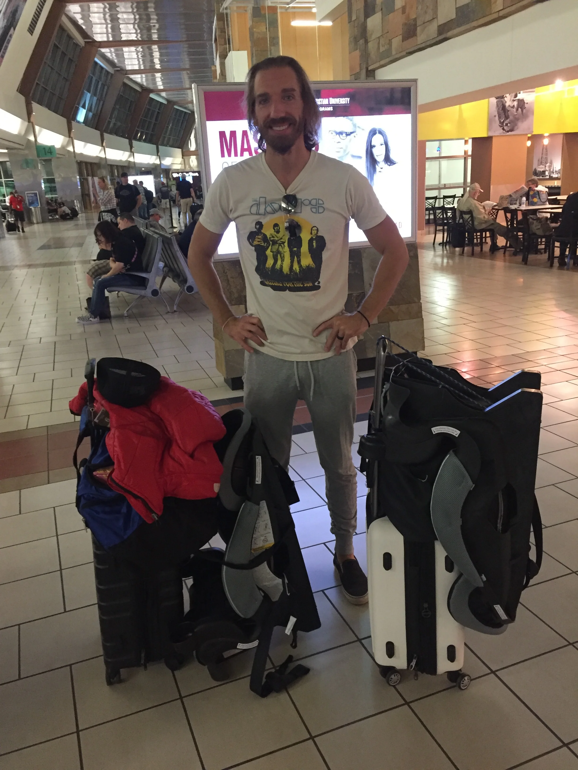 Check luggage? NEVERRRRRR.