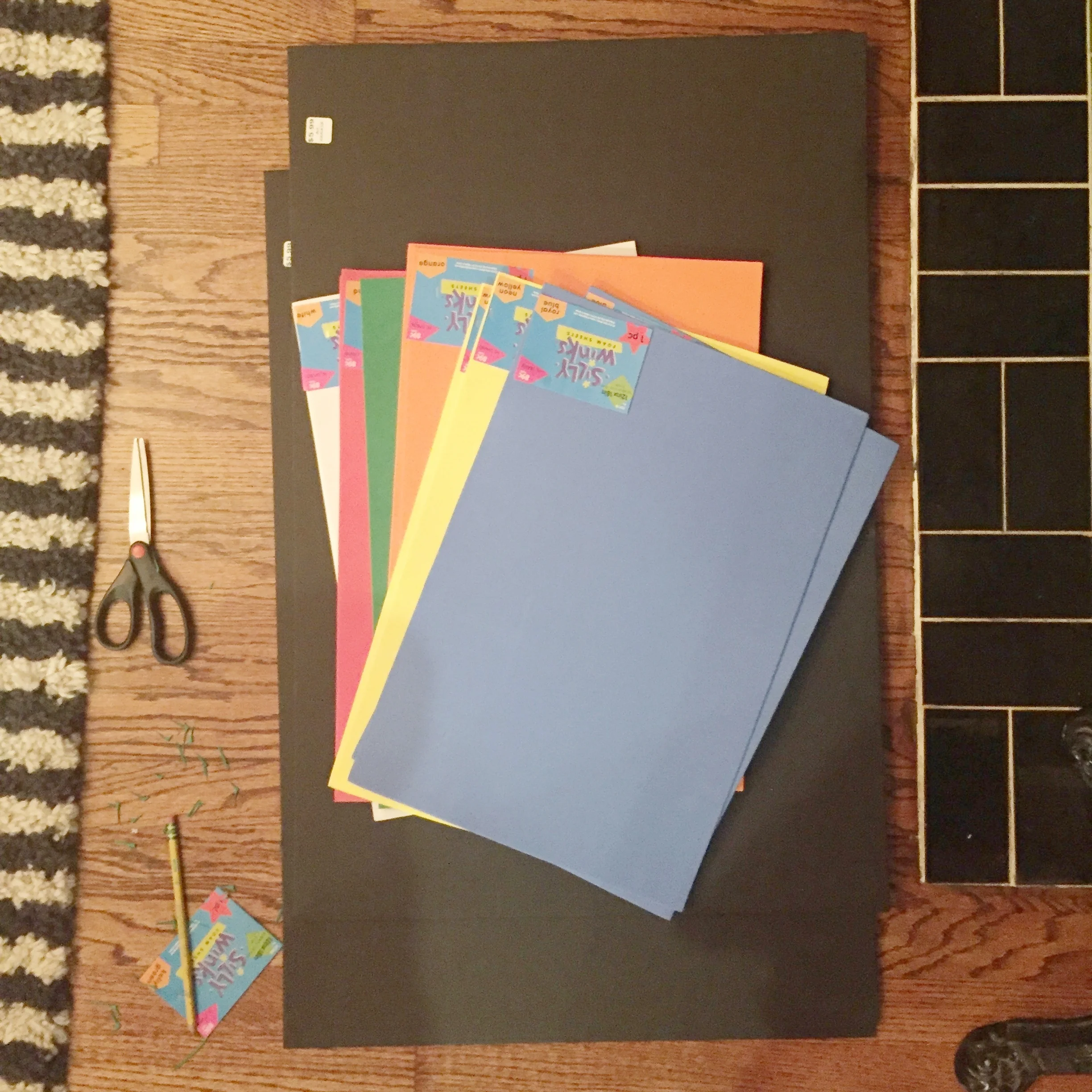 DIY Rubik's Cute costume supplies