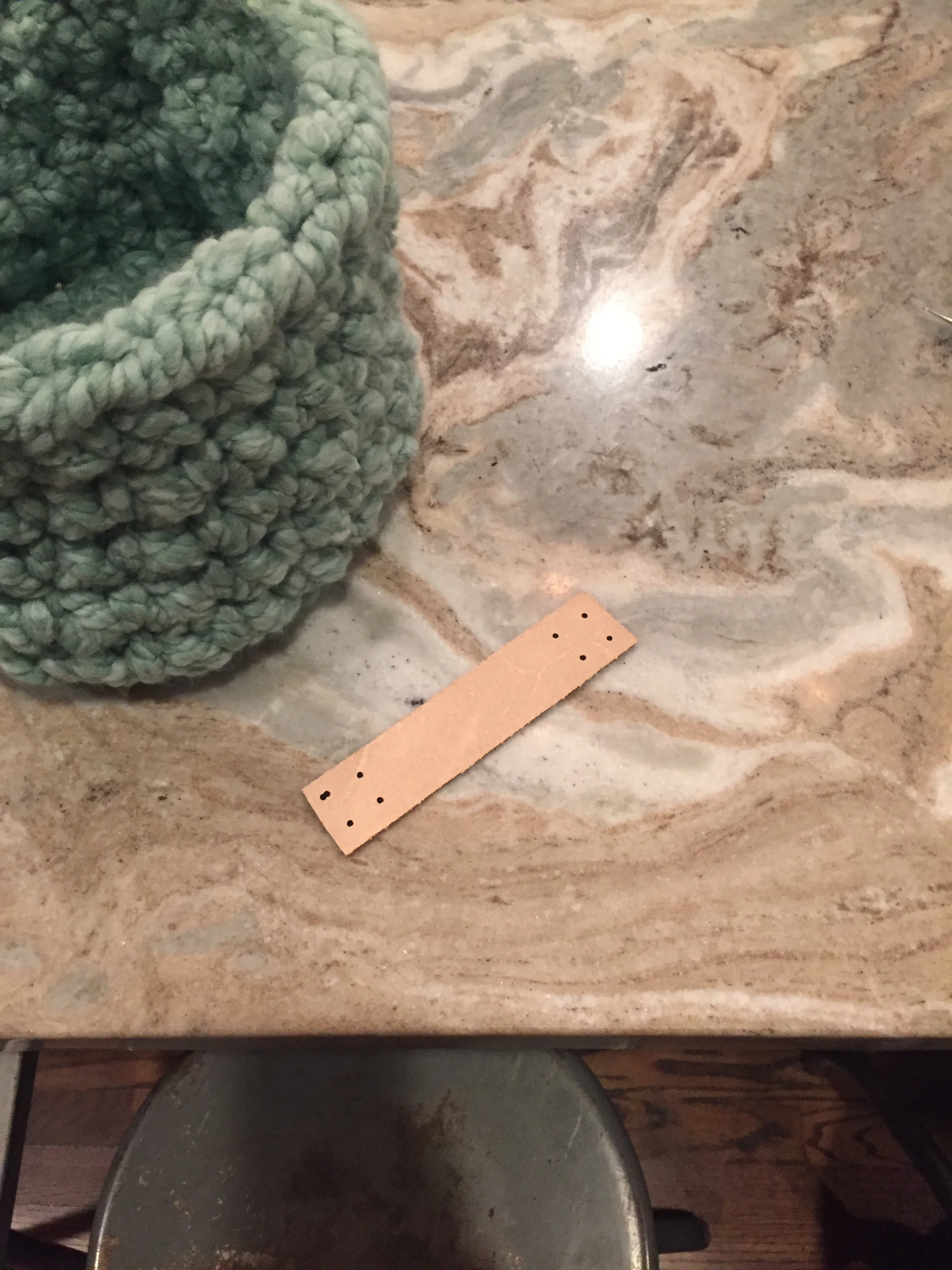 DIY crocheted basket