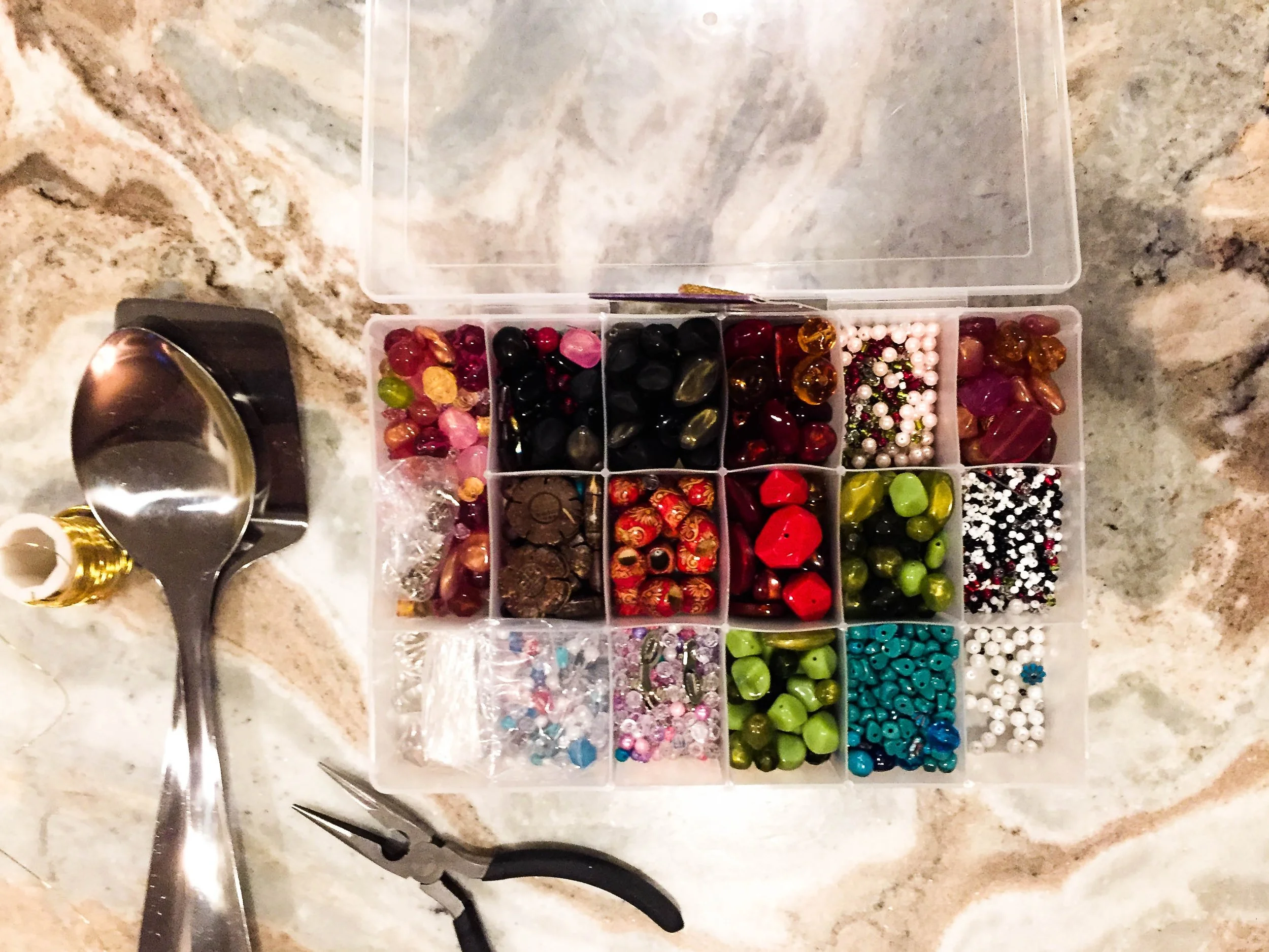 DIY BEADED SERVING SPOONS