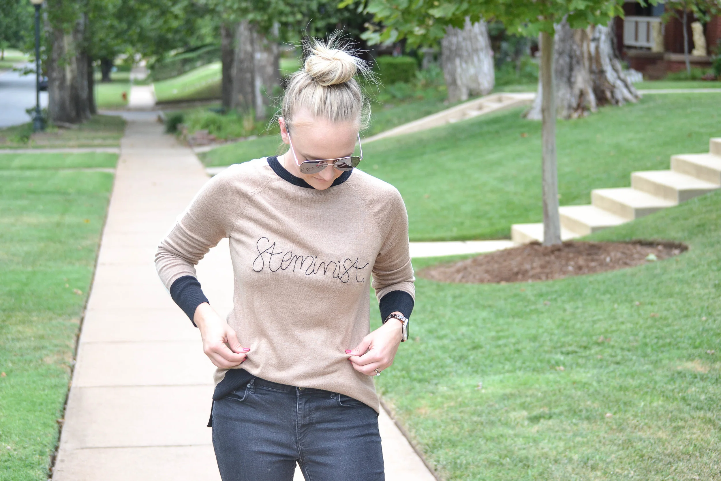 DIY: Embroidered Mantra Tops