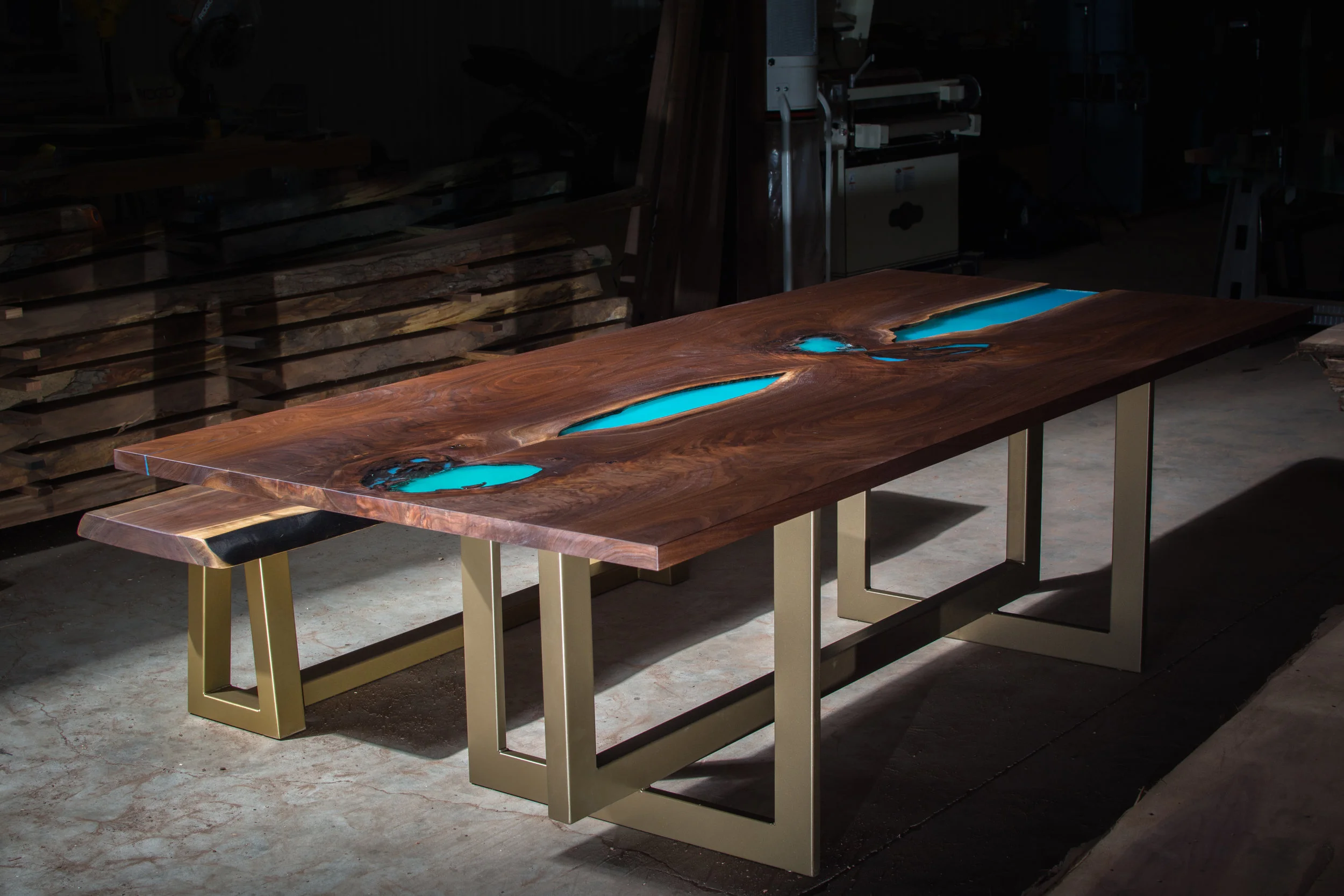 “Lynx” Table Base (Bronze Powder Coat)