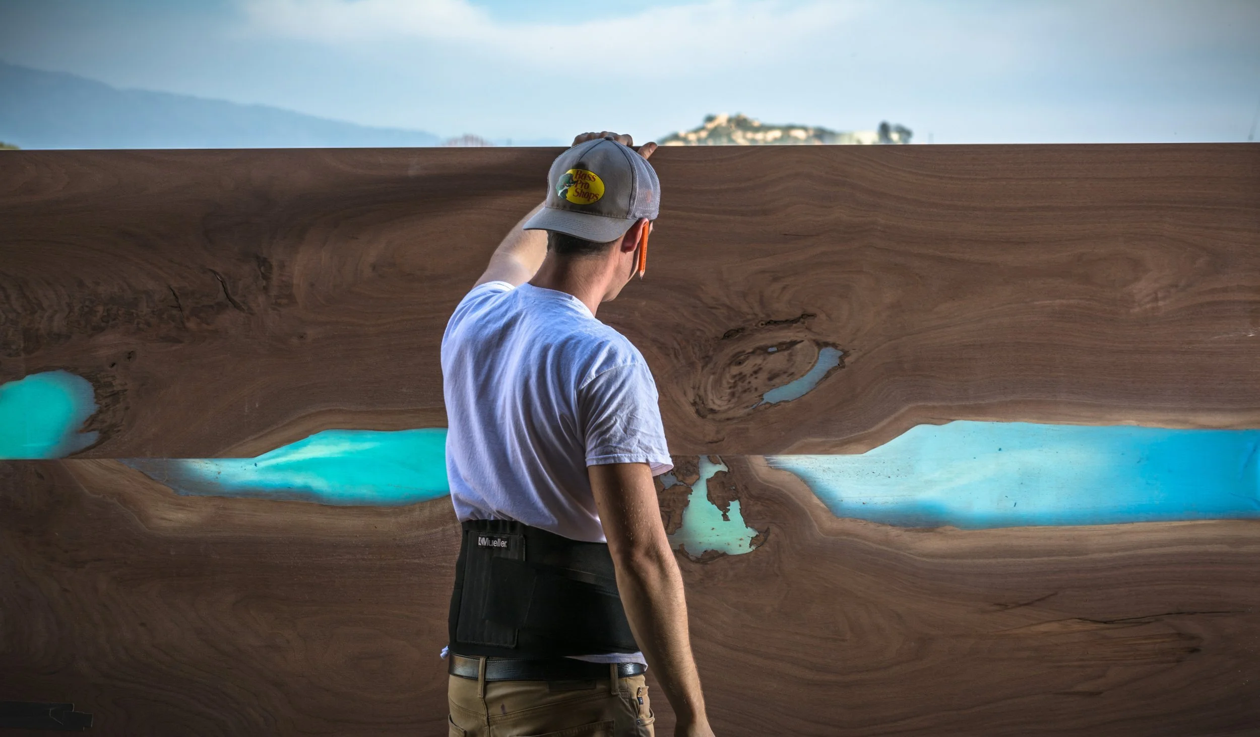 Nikki's Blue Water Resin Table
