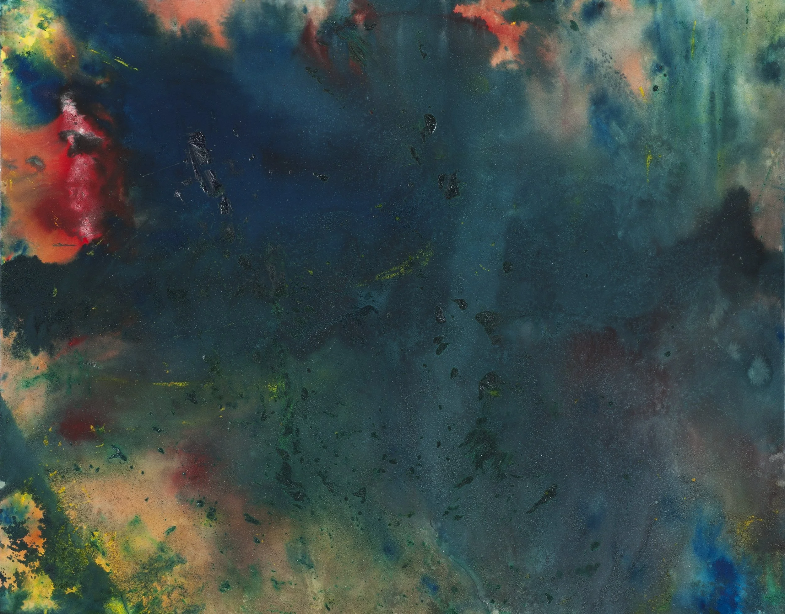  Snow &amp; Wind Picture I - 115×152cm - Acrylic, Snow, Wind, on paper© 
