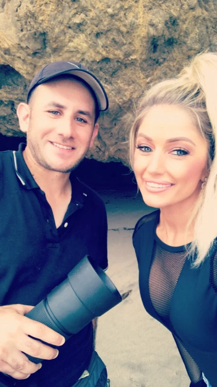 Fitness Model Amber Aday and I after our successful photoshoot in Malibu area.