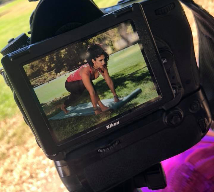 Unedited photo of yoga exercise with Jeanette Ortega
