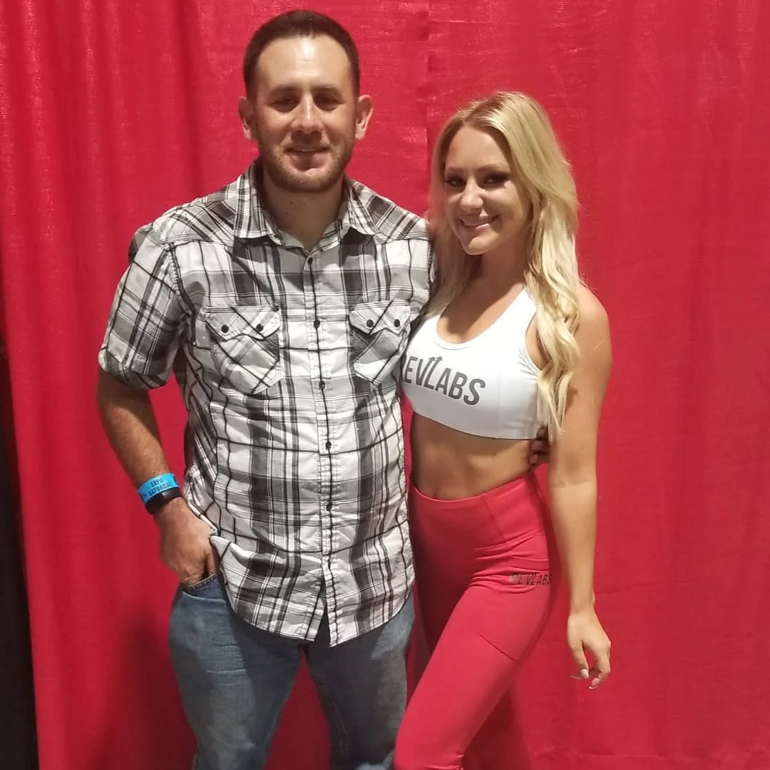 Fitness model Rachel Buchanan and I
