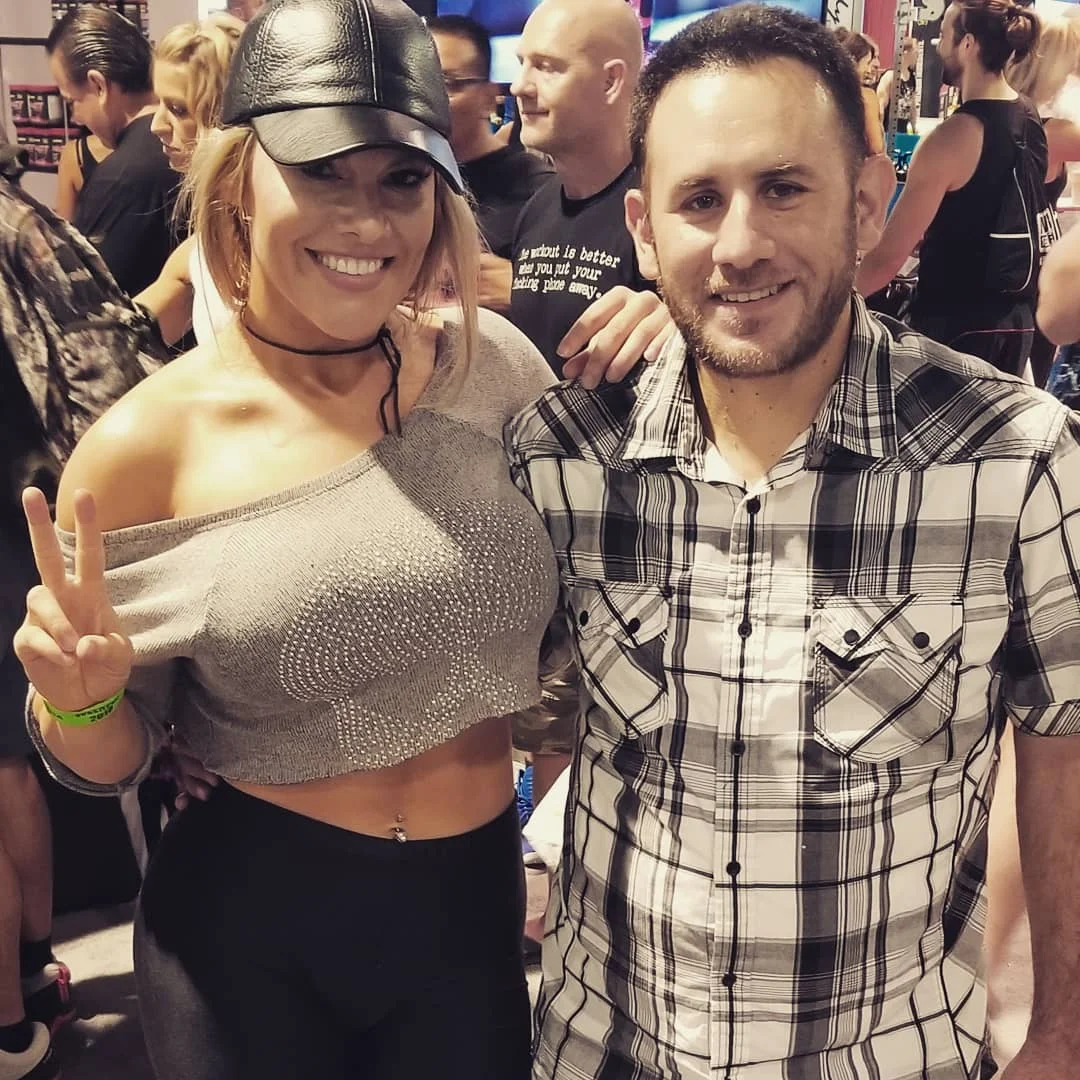 Fitness model Jessica Valencia and I