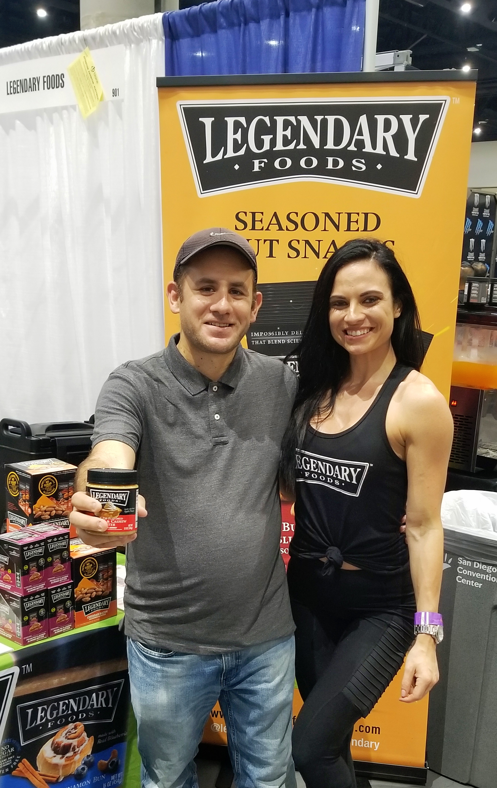 At the Legendary Foods booth and @ VictoriaFit _ from Instagram at the San Diego Fit Expo where I got a complimentary Butter. Thank you.