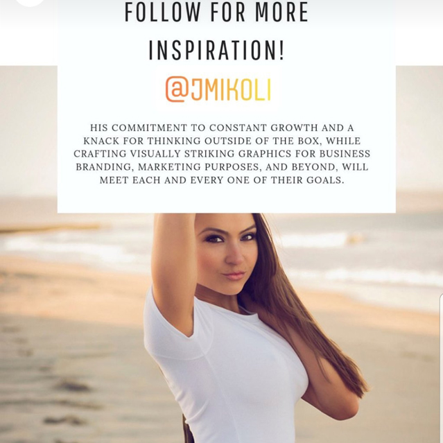 Look for my photography and graphic design work on Instagram @jmikoli