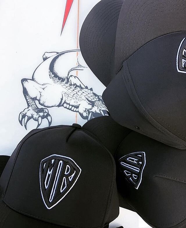 MR DELUXE CAP. Now in two awesome colour ways. Made of soft, smooth lightweight nylon. Featuring a 3D embroidered MR logo. 
Available via our web store or at core surf stores. @markrichardssurfboards