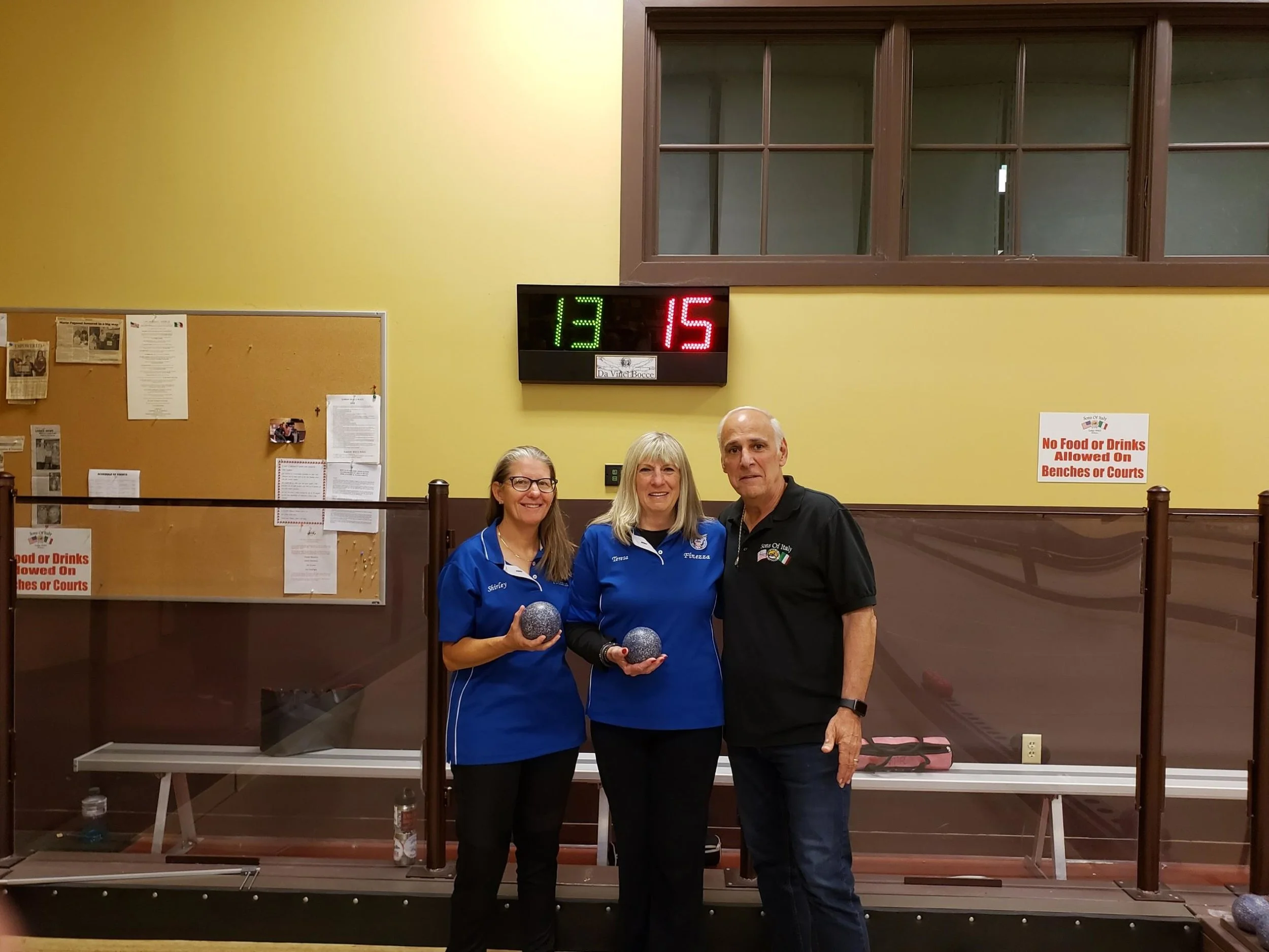 2019 United States Bocce Federation Women’s Doubles Punto Raffa Volo Champions! Jolene Kramer (Left) and Teresa Rea ( Right)