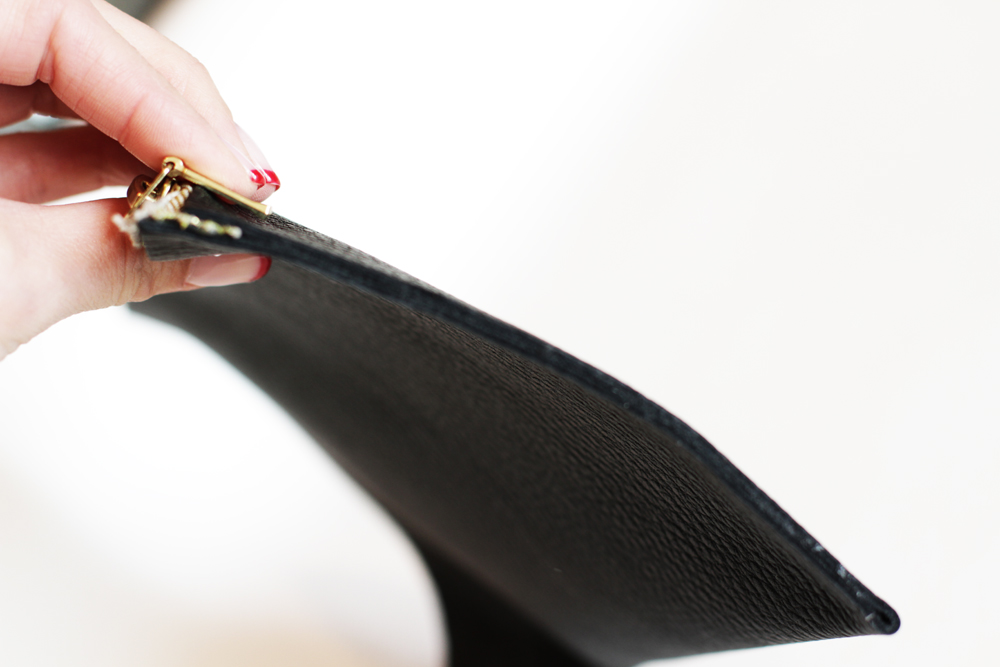 You should have clean edges. It should be completely secure. 
