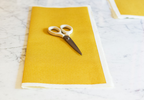 Now fold it in half so you get a crease.