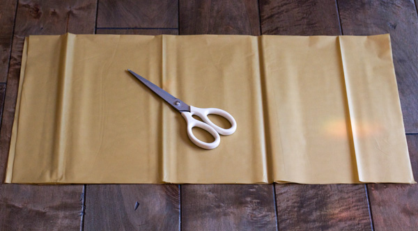 Now separate your pieces so you can start the fringe.