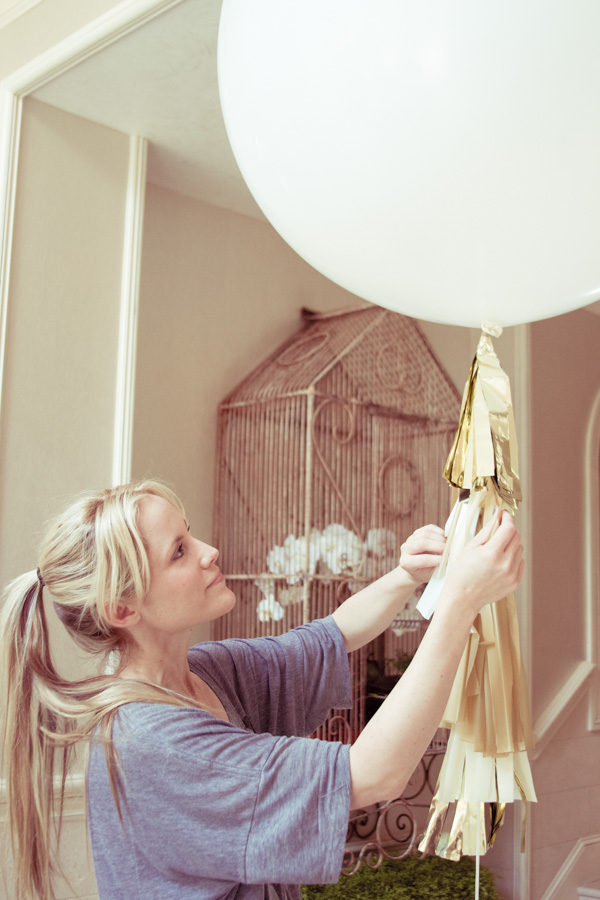 And continue down with all the other tassels.