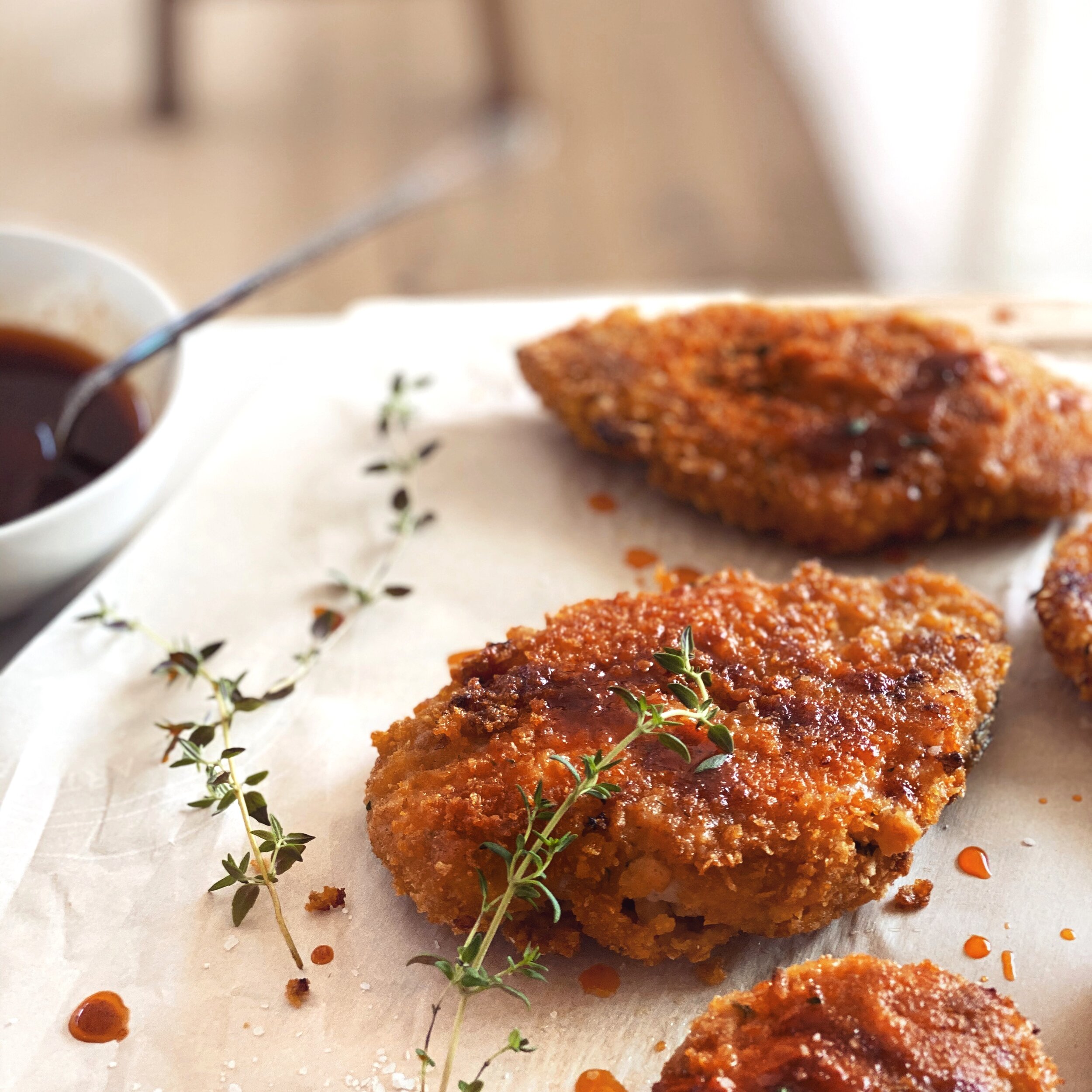 Sheet Pan Hot Honey Chicken