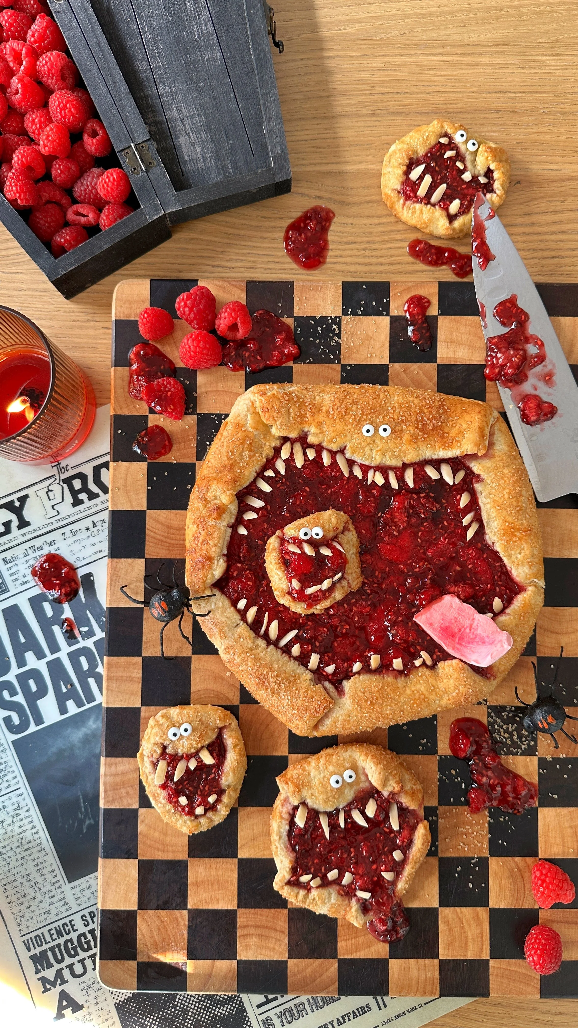 Rustic Raspberry Monster Tart