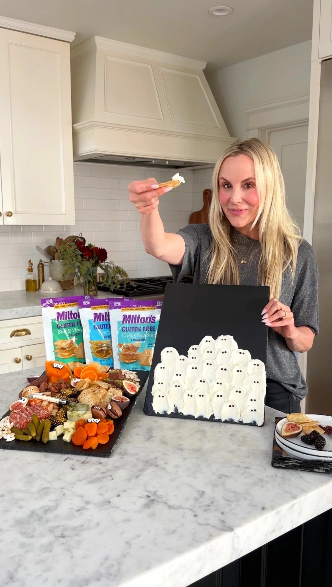 Viral Ghost Art Cheese Board 