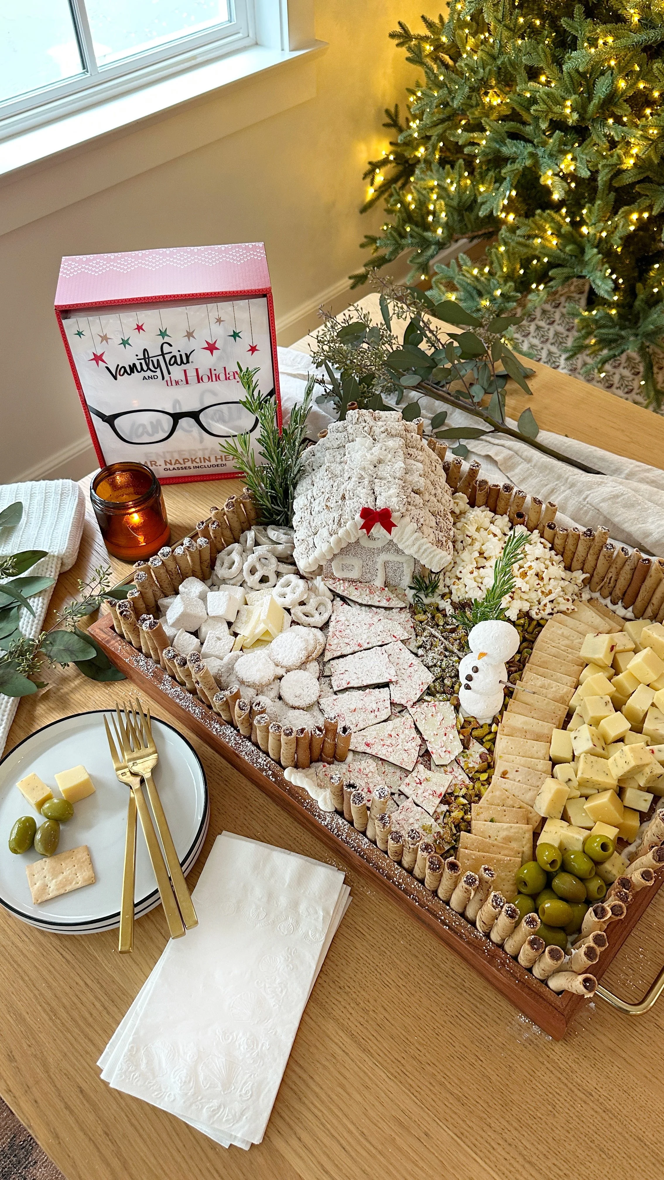 Winter Holiday Chalet Board 