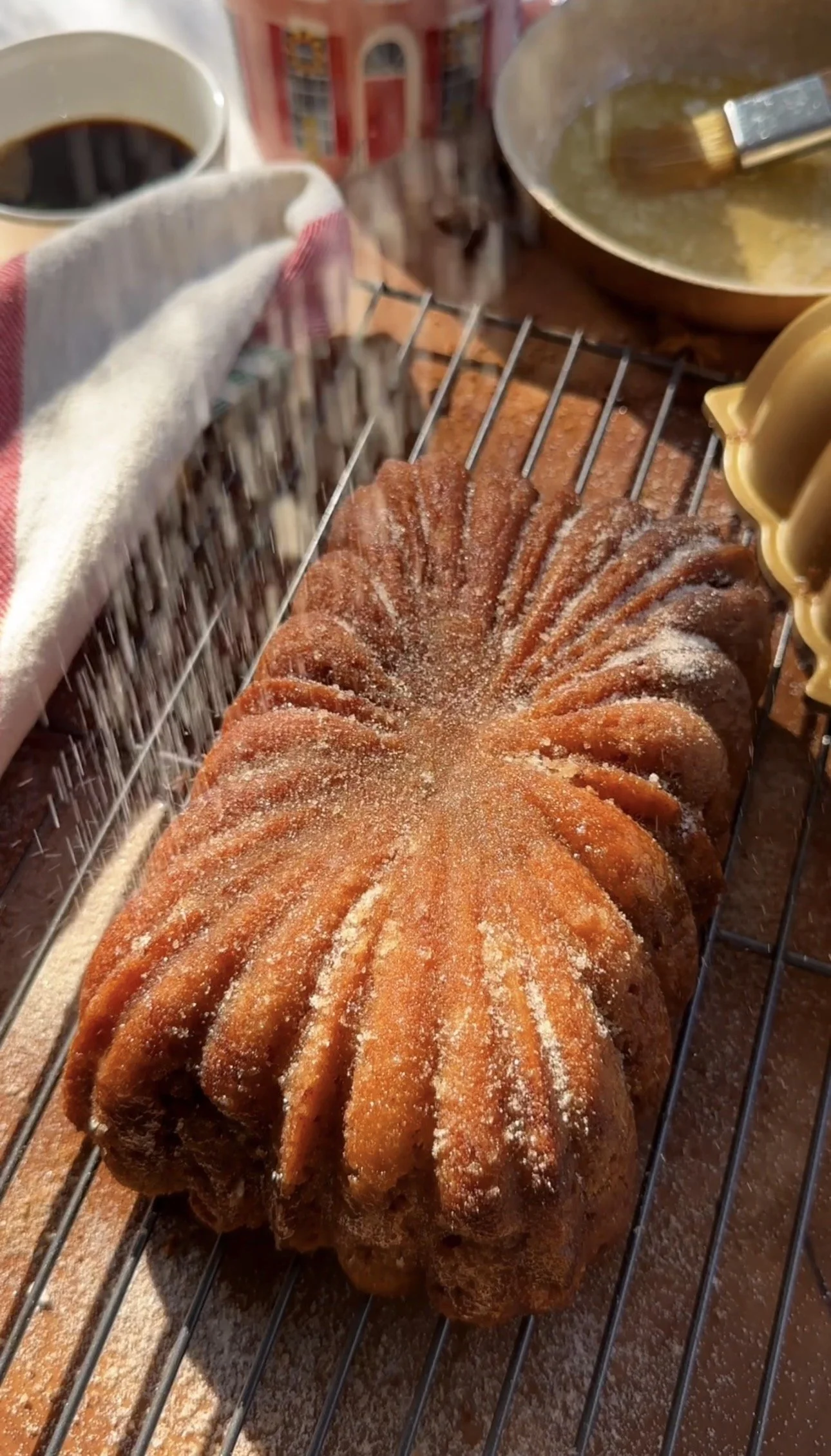 Cinnamon Sugar Sweet Donut Bread