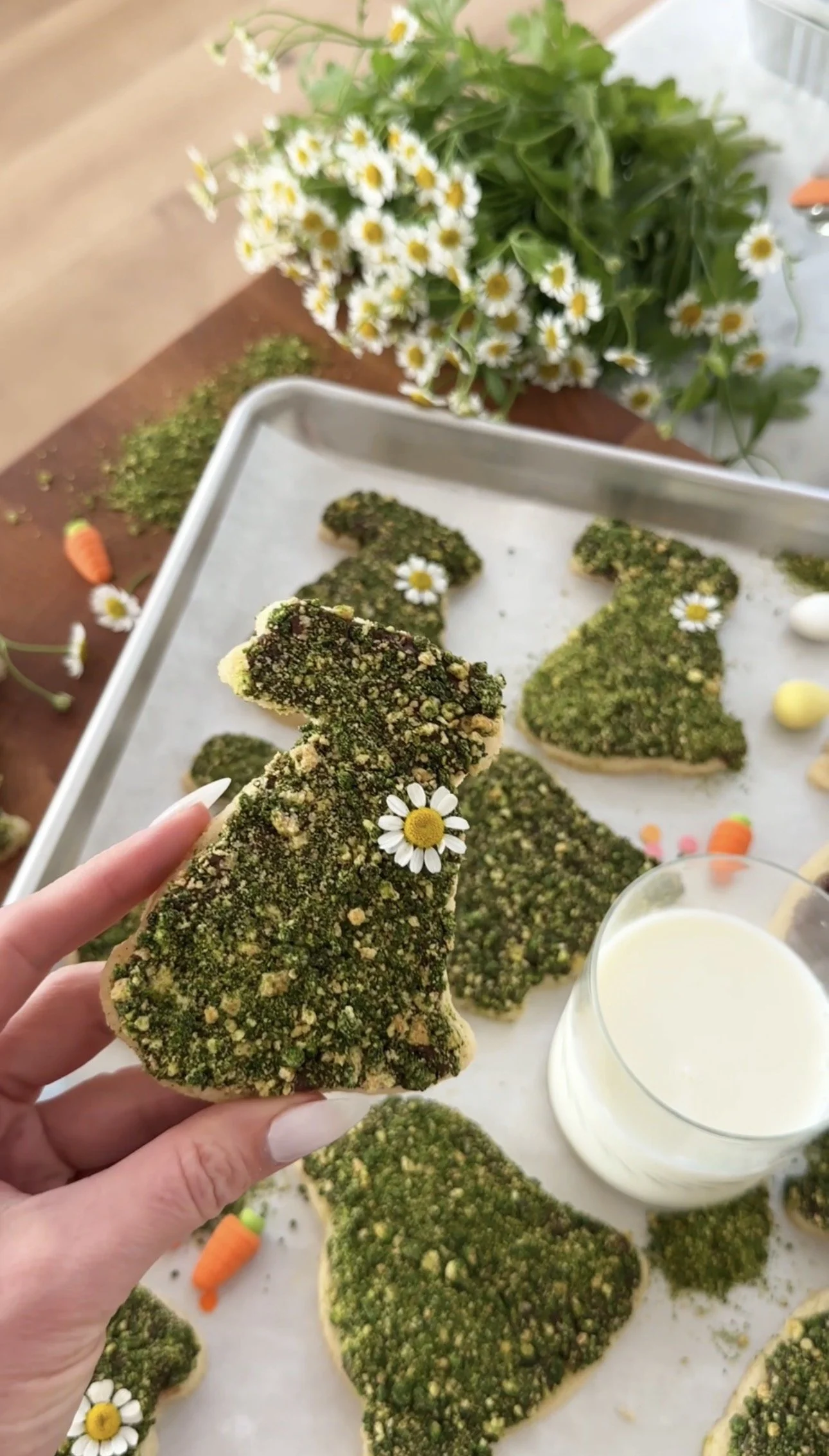 Easter Moss Sugar Cookies 