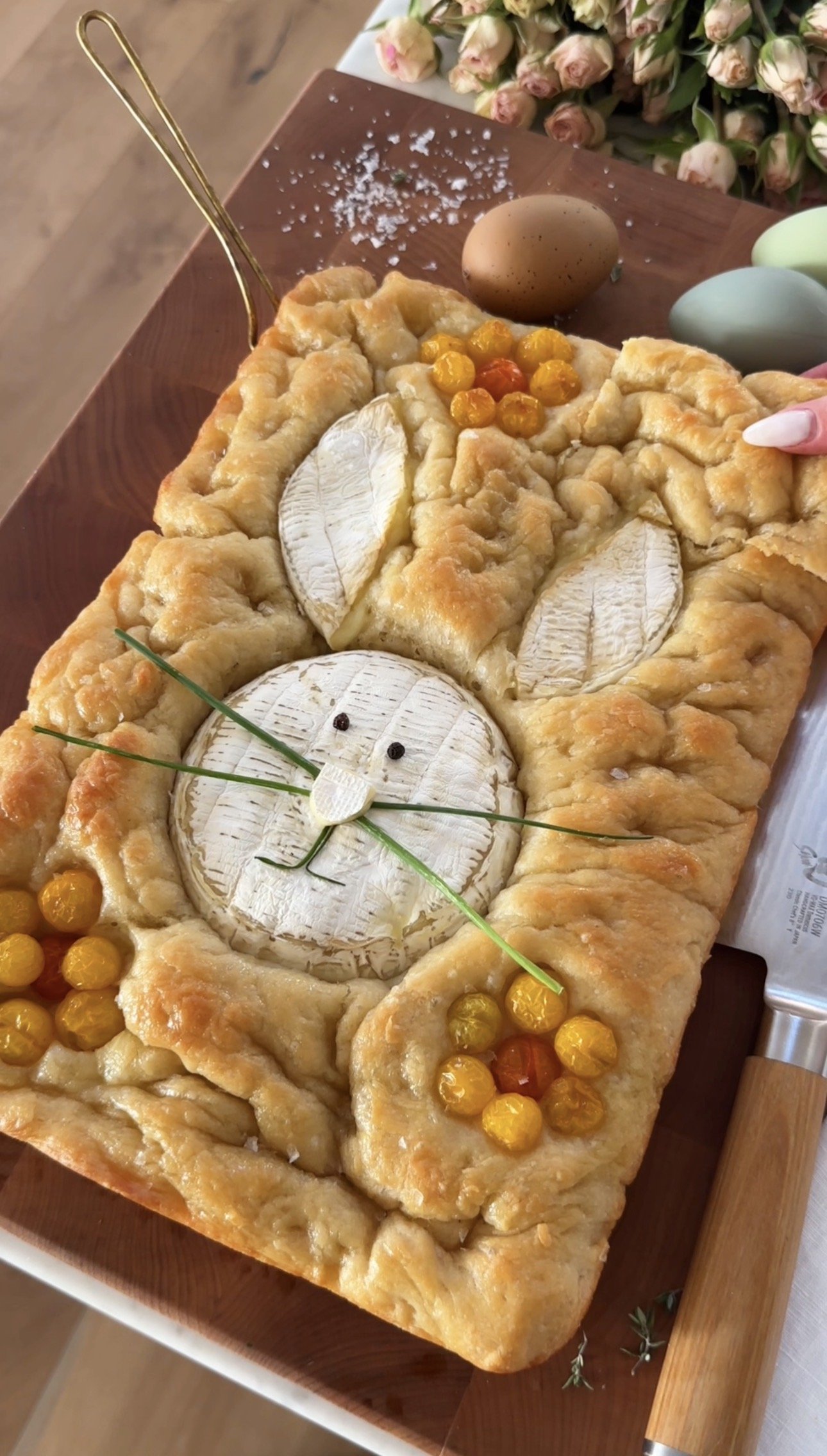 Easy Easter Focaccia Bread