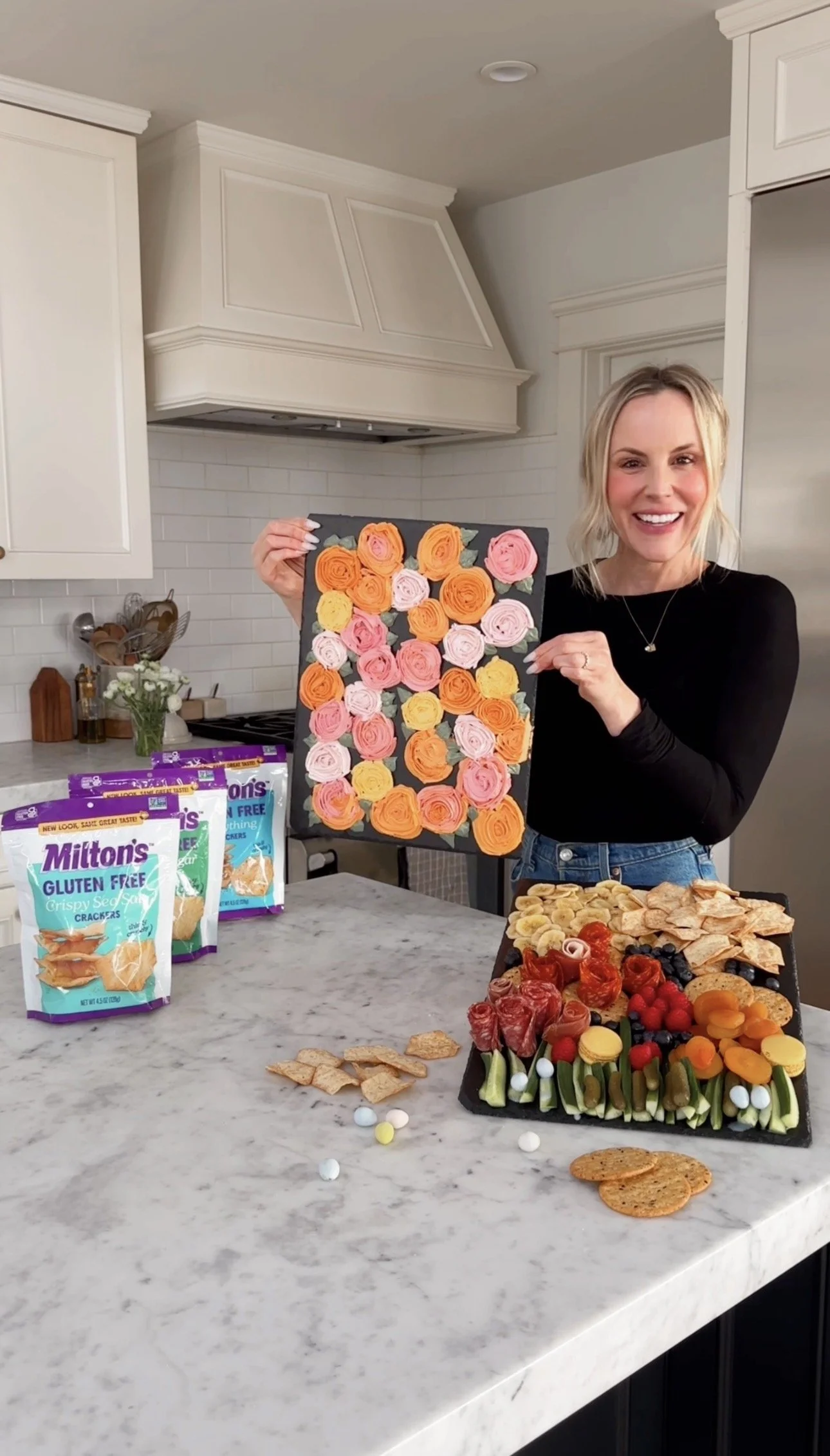 Spring Floral Charcuterie Art 