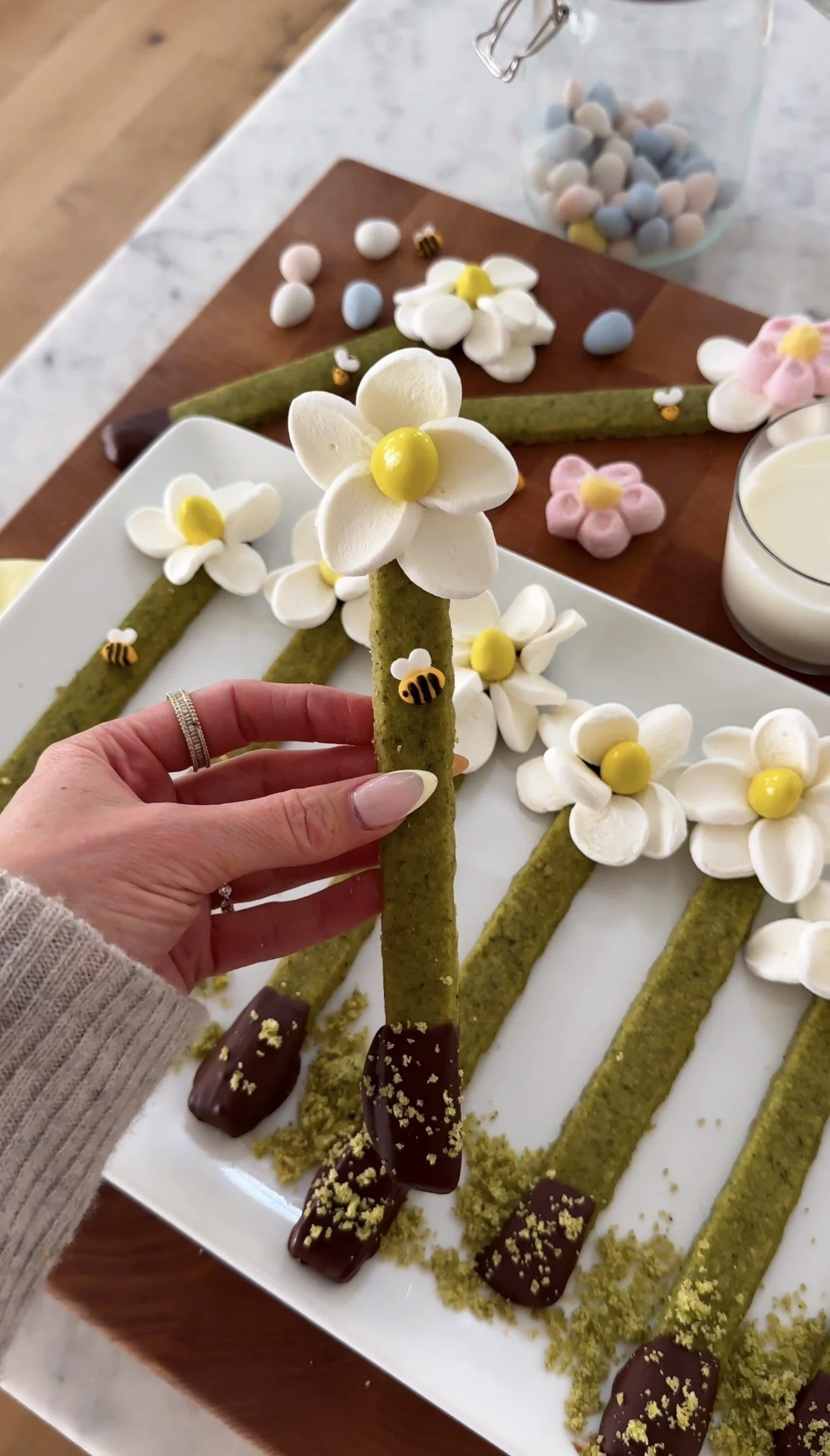 Shortbread Flower Cookie Dippers
