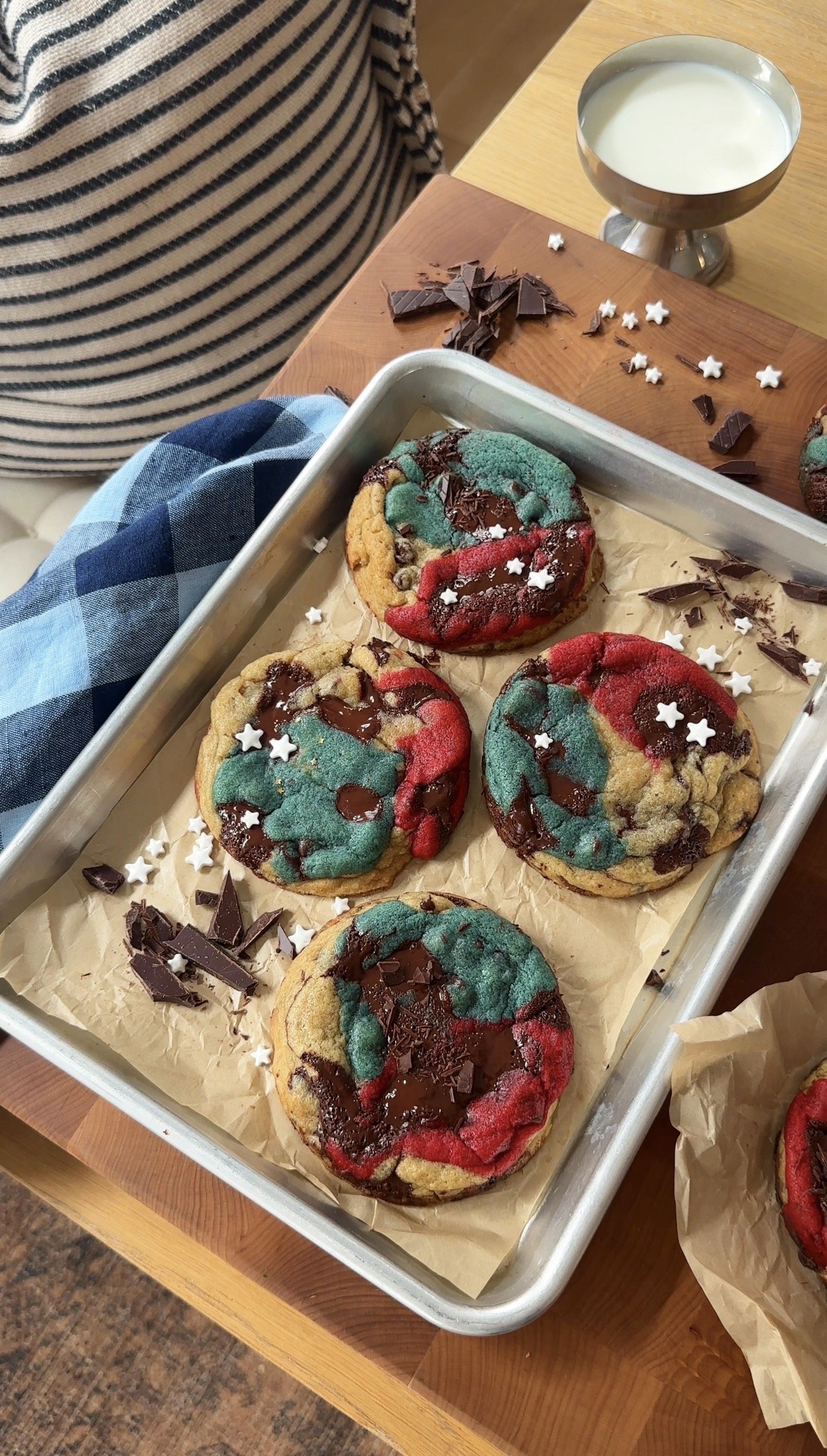 Levain Bakery Two Chip Patriotic Chocolate Cookies