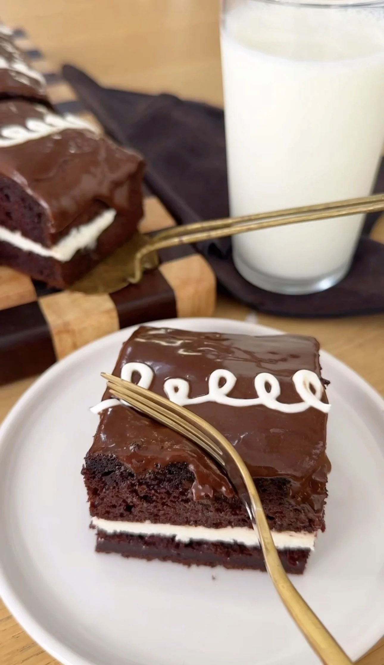 Chocolate Hostess Cupcake Sheet Cake