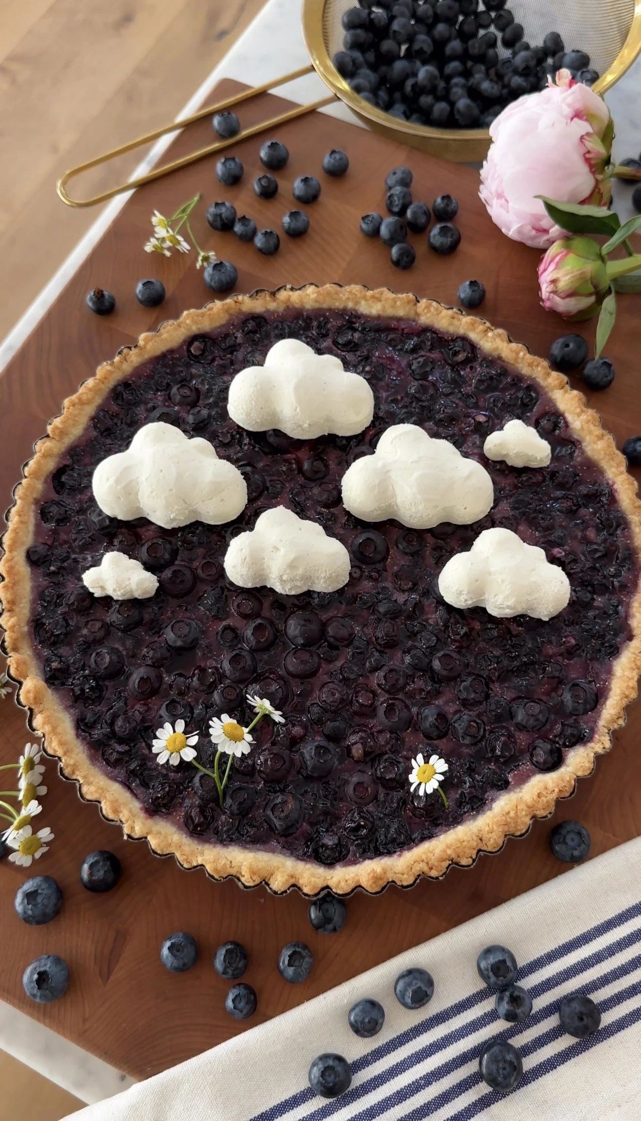 Easy Blueberry Cloud Tart 