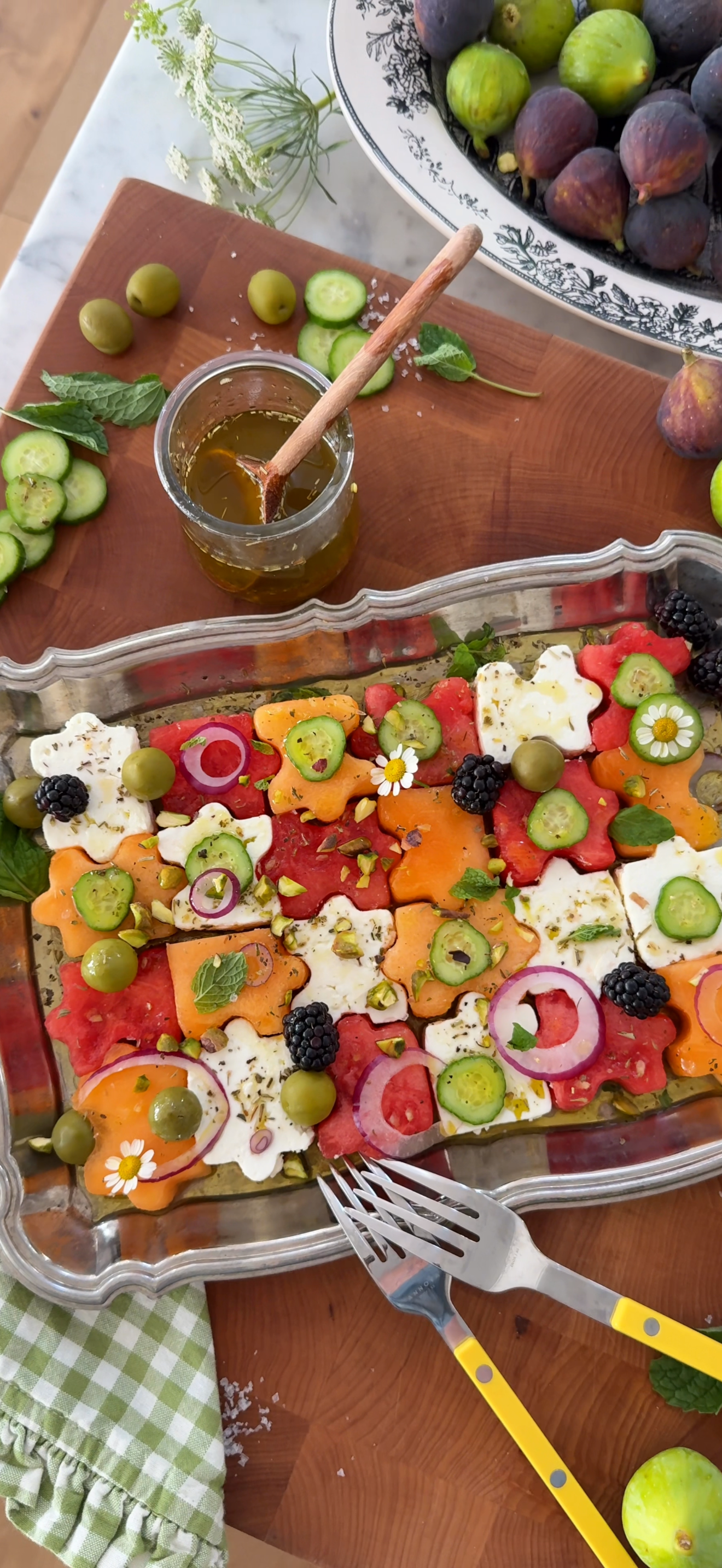 Melon & Feta Puzzle Salad