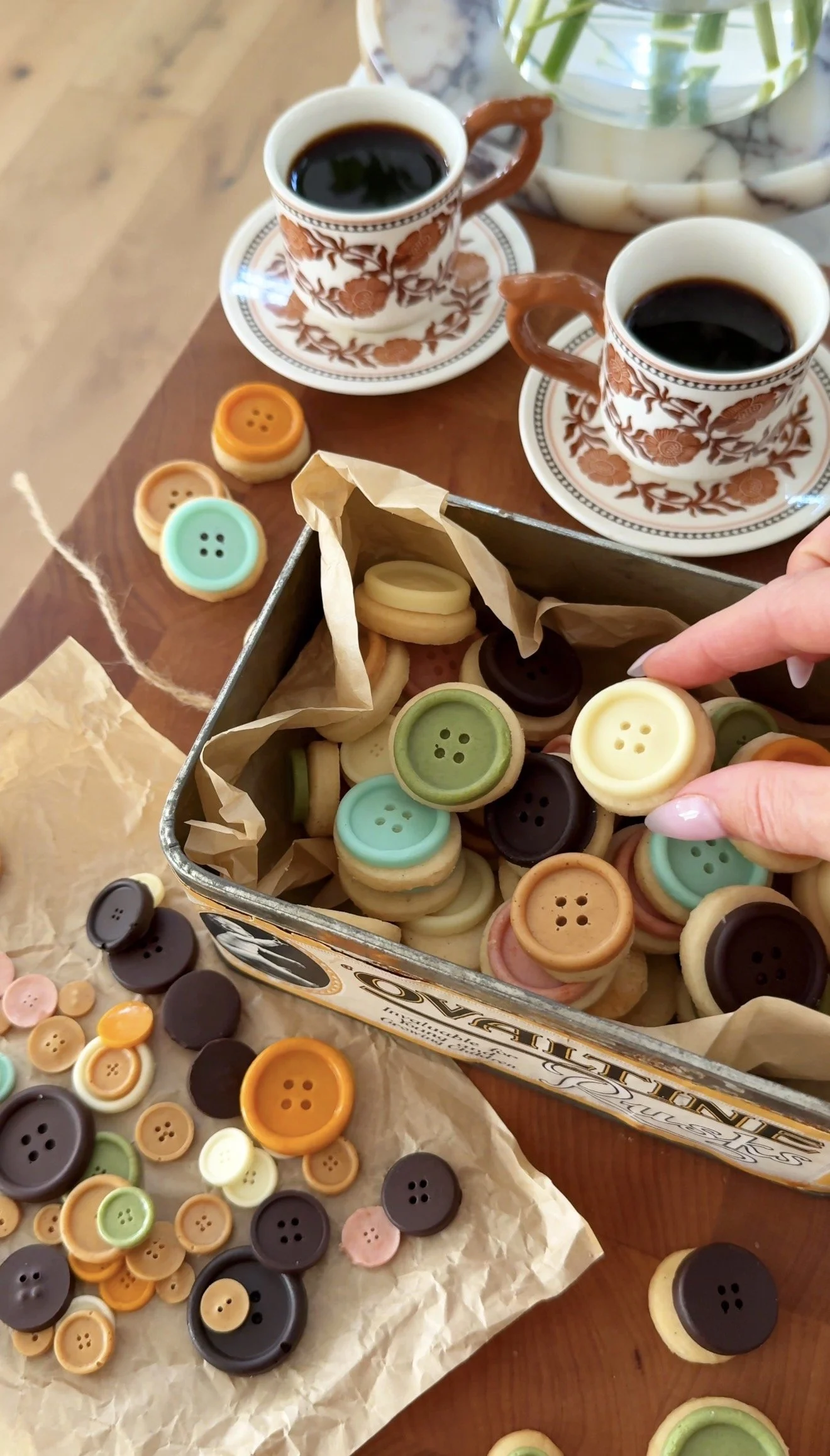 Shortbread Button Cookies
