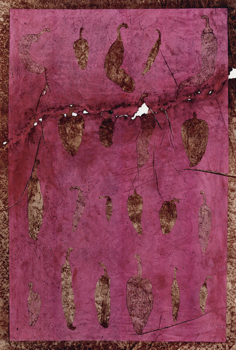   Exploited  (3 of 3) Monoprint/floor rubbing on paper, 26”x 36” 