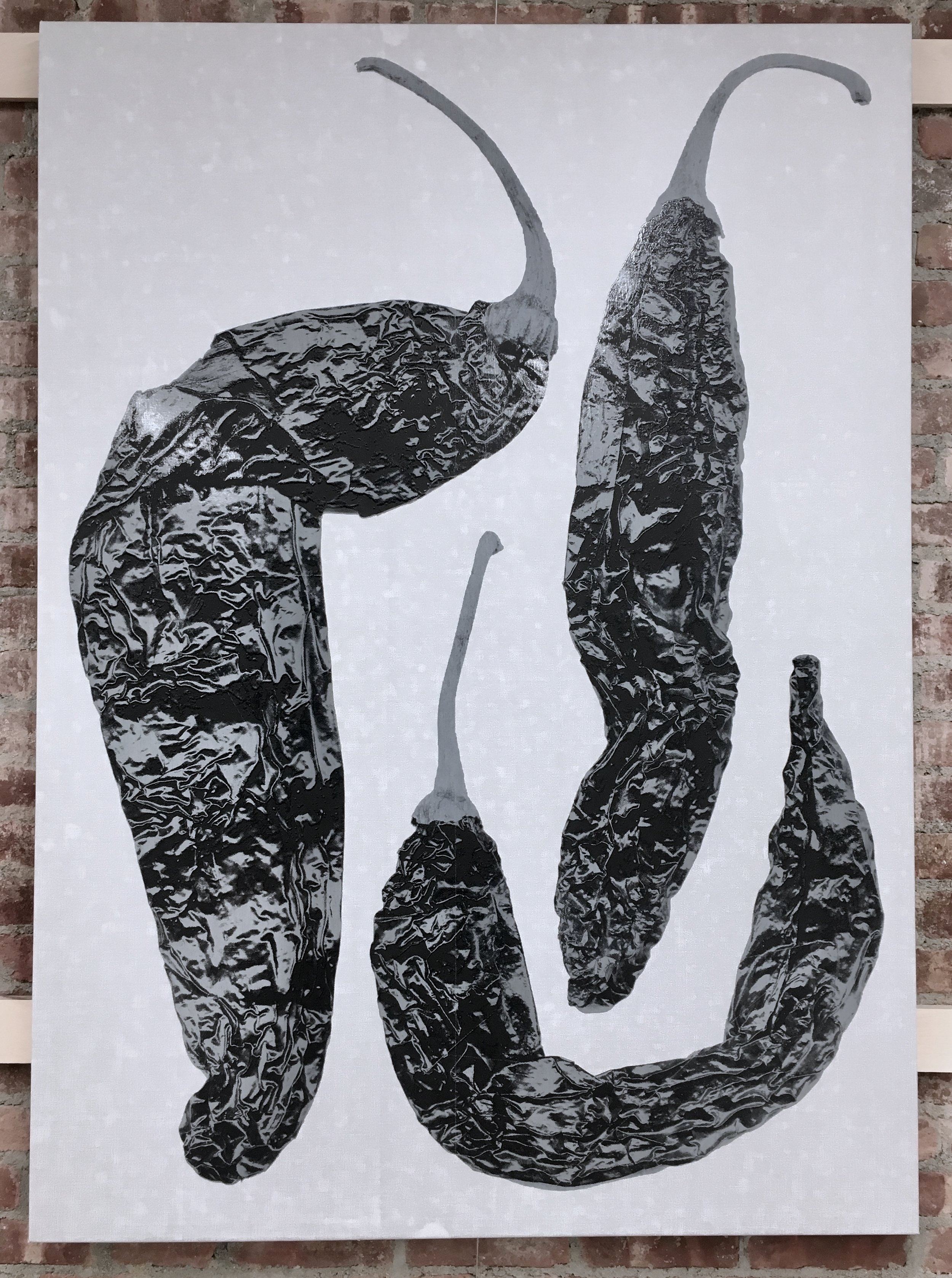   Untitled  Silkscreen on linen, 48”x 60” 