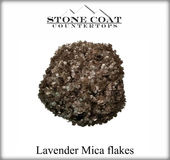 Colour Obsession - Stone Coat Countertops Australia - Lavender Mica Flakes