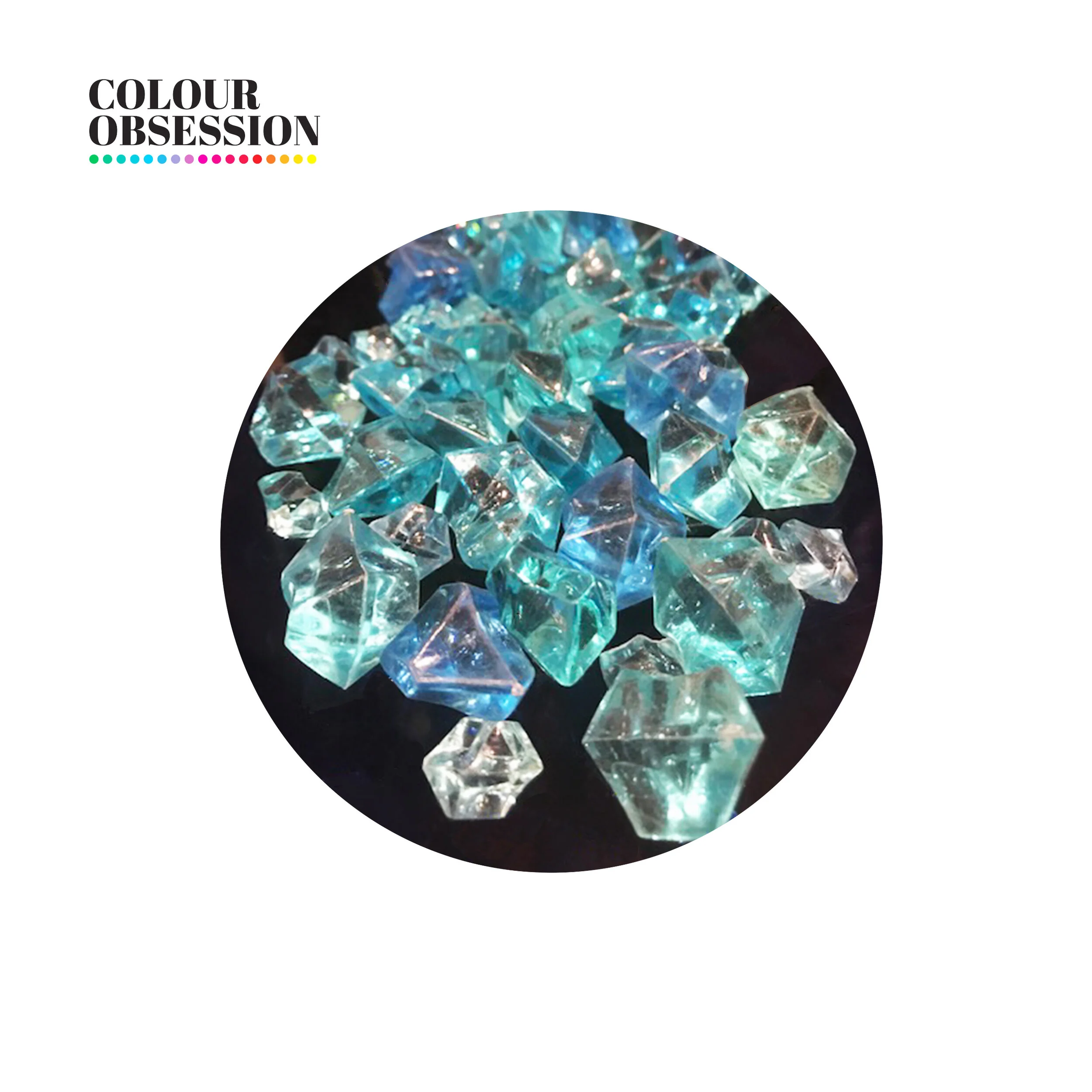 Colour Obsession - Blue Oceans Acrylic Ice - Mix