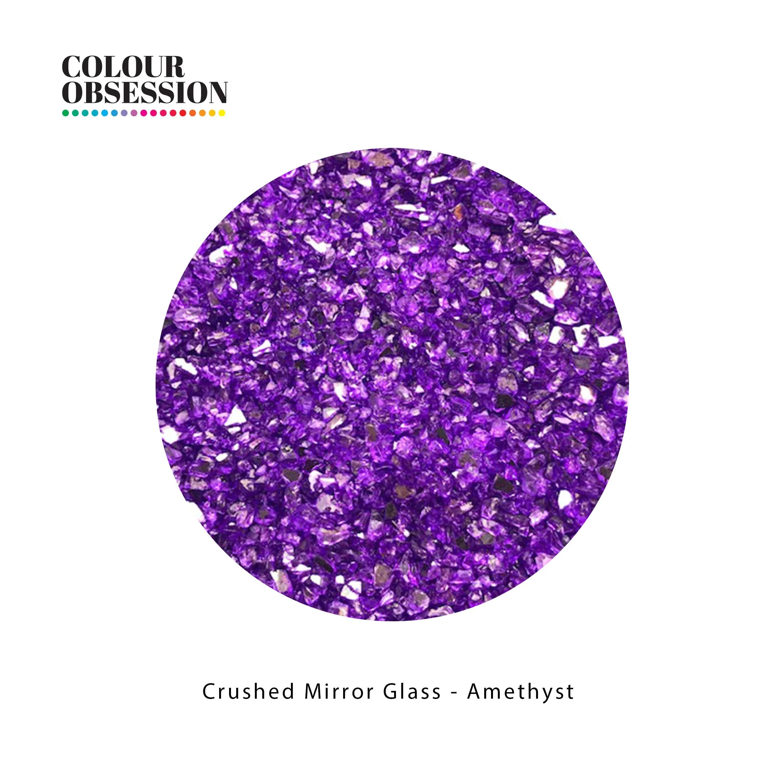 Crushed Mirror Glass - Amethyst