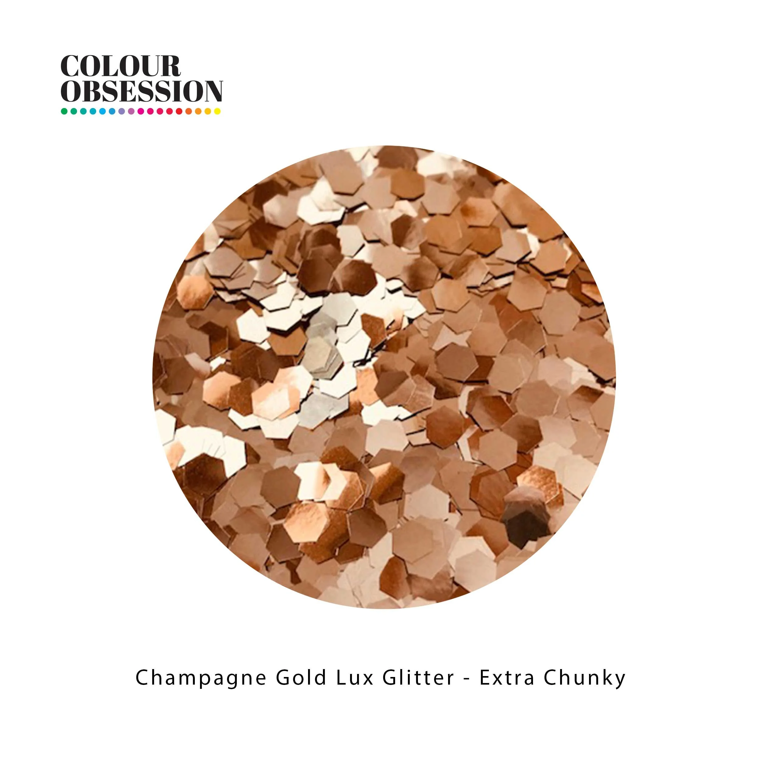 Champagne Gold Lux Glitter - Extra Chunky 3mm
