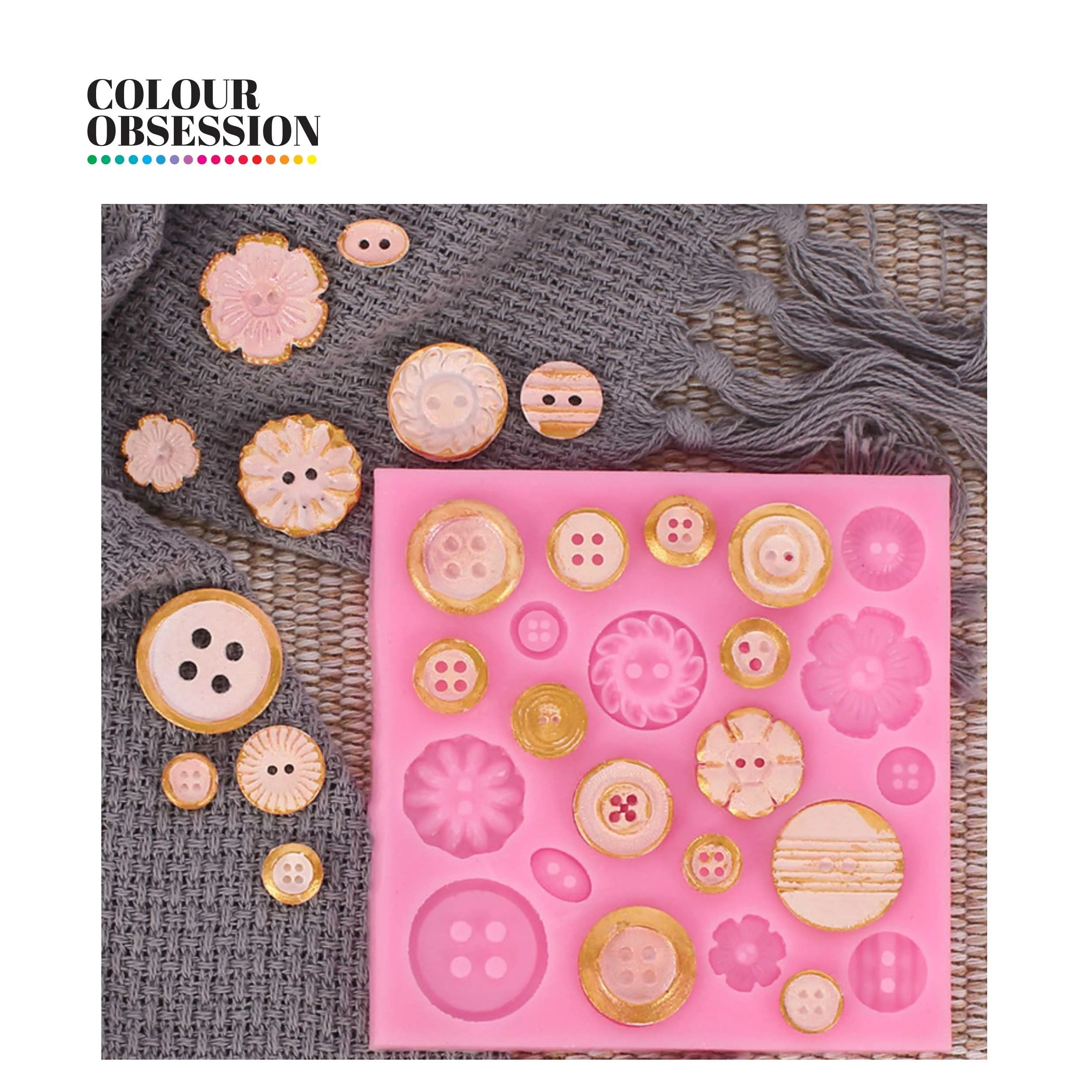 Button Silicone Mould - No. 2