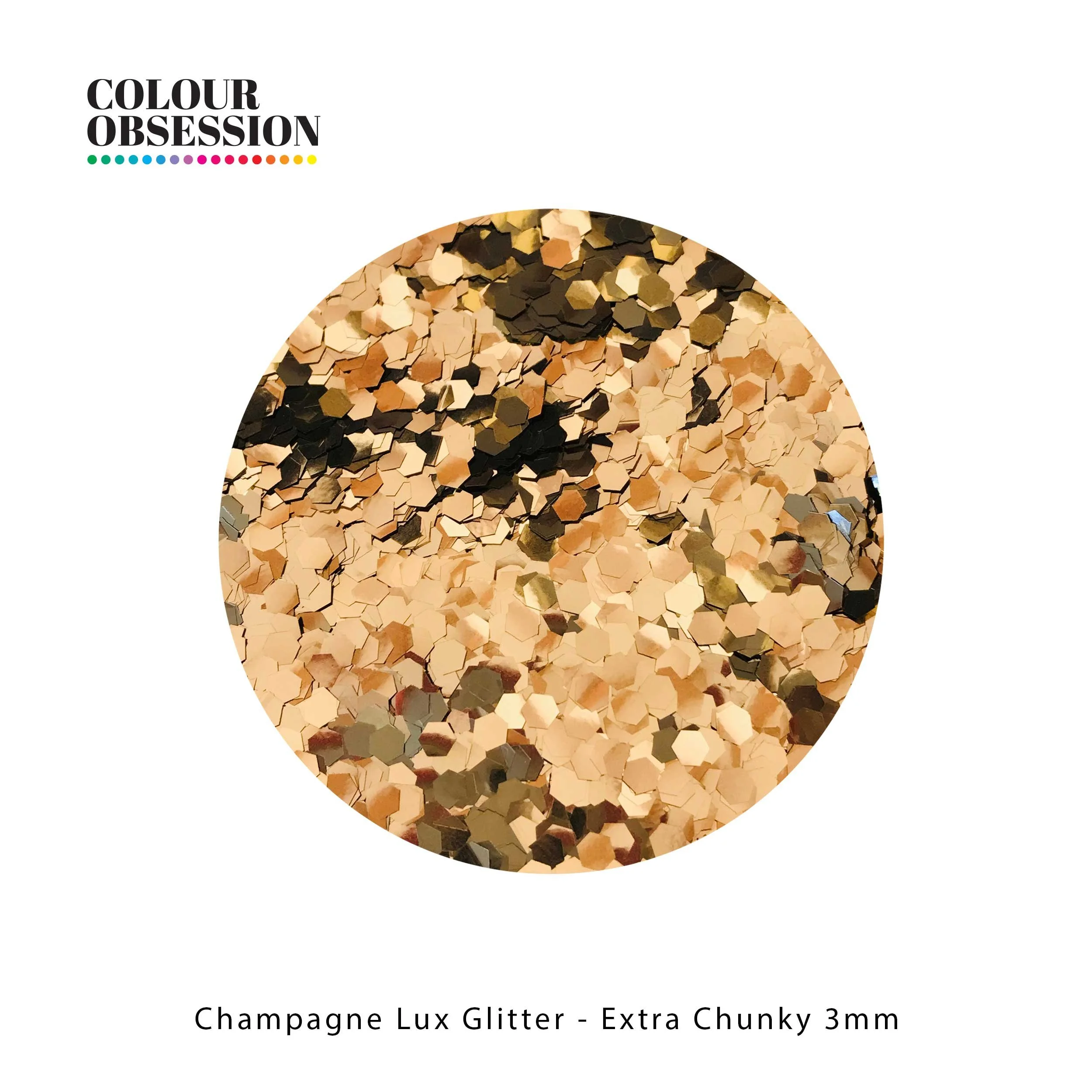 Champagne Lux Glitter - Extra Chunky 3mm